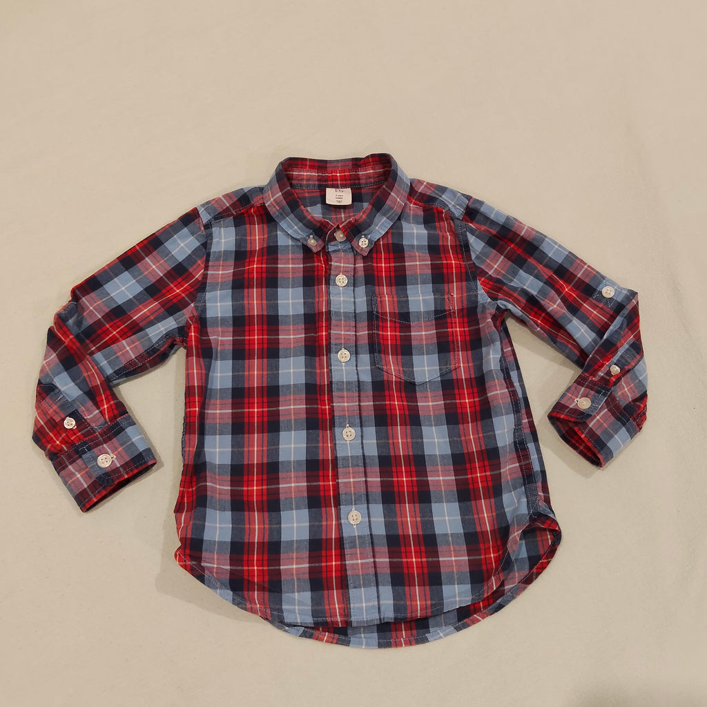GAP shirt size 3yrs boys checkered long sleeve