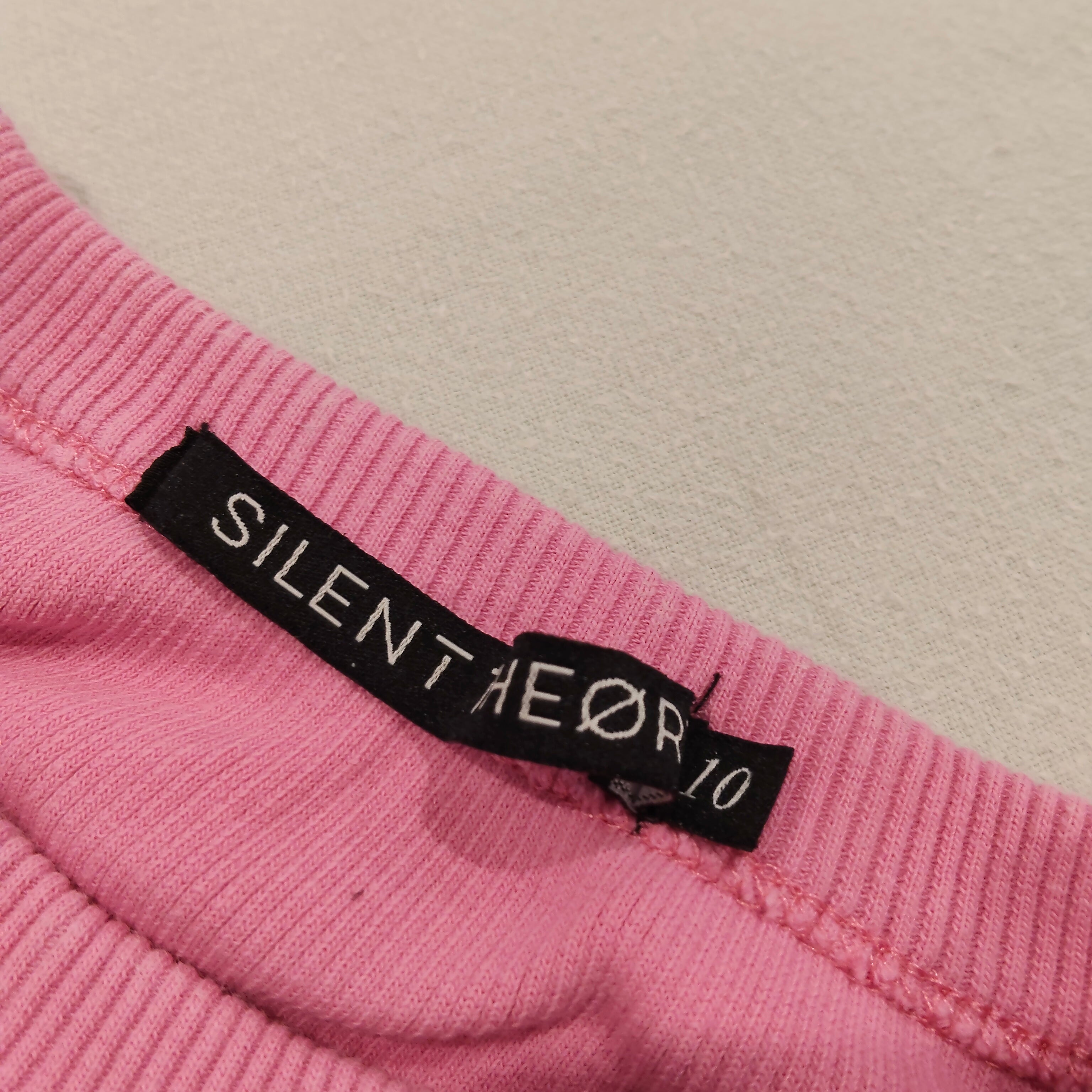 SILENT THEORY rib top size 10 Womens tank top pink