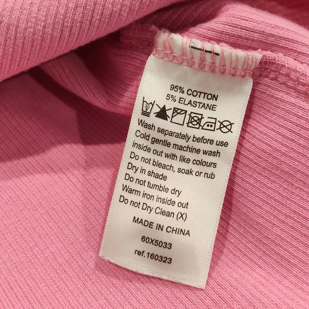 SILENT THEORY rib top size 10 Womens tank top pink
