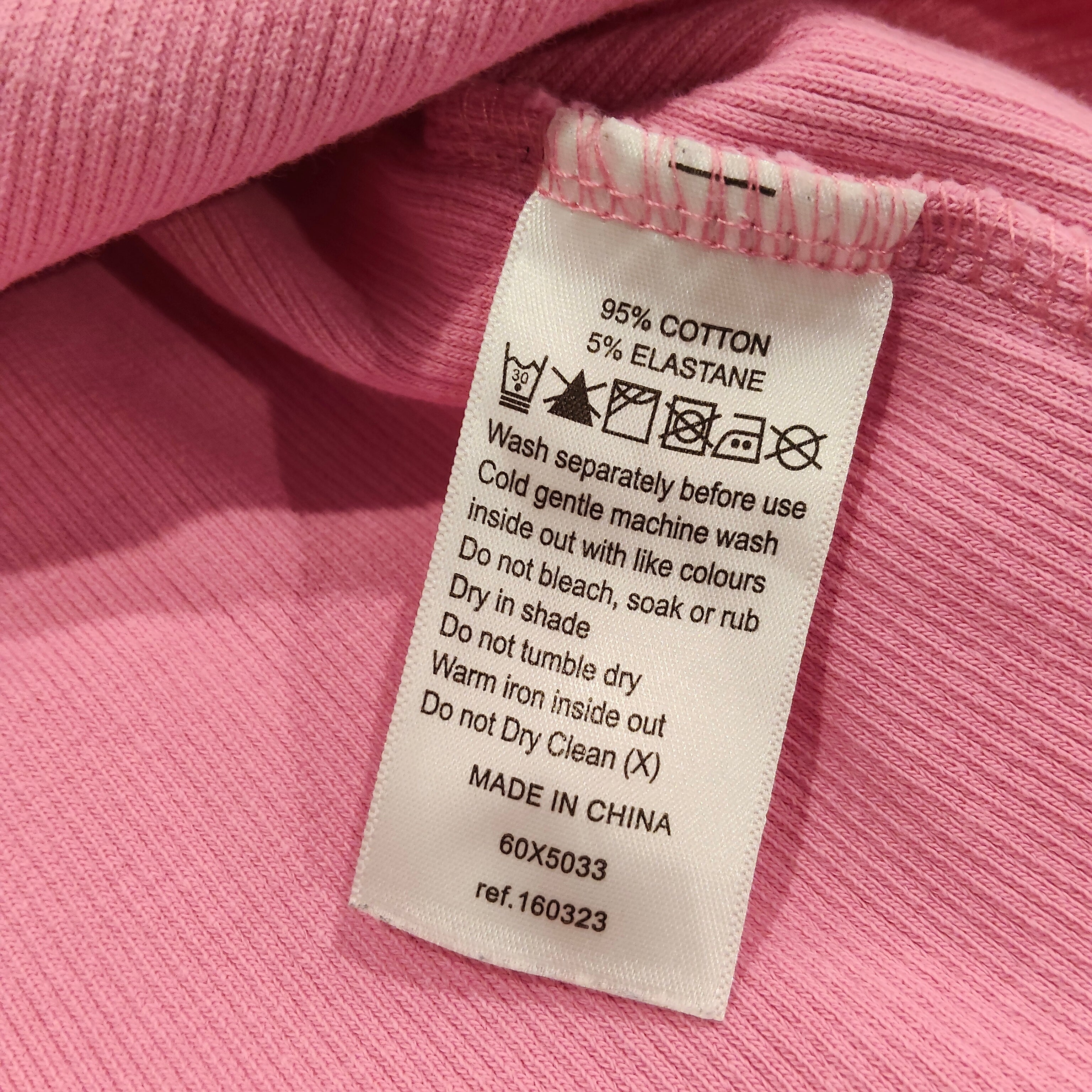 SILENT THEORY rib top size 10 Womens tank top pink