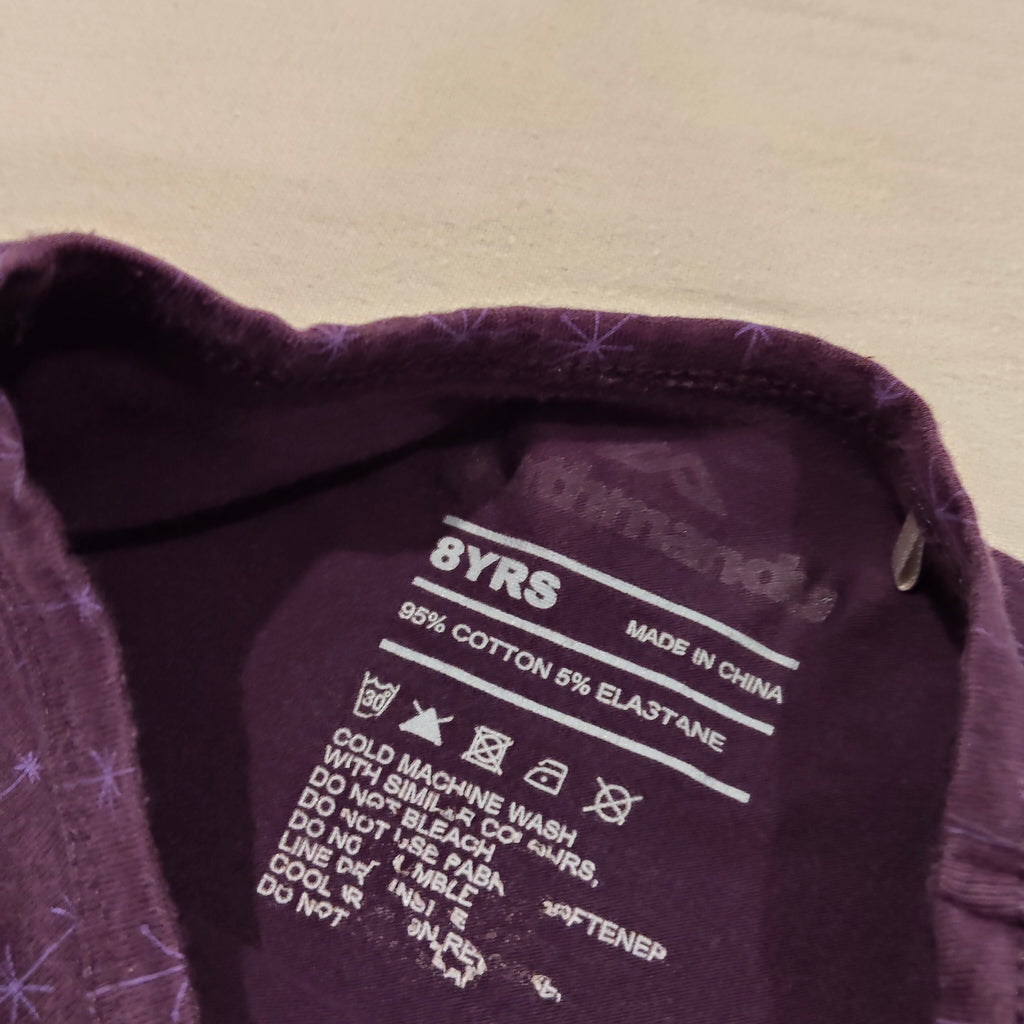 KATHMANDU top size 8yrs girls long sleeve purple