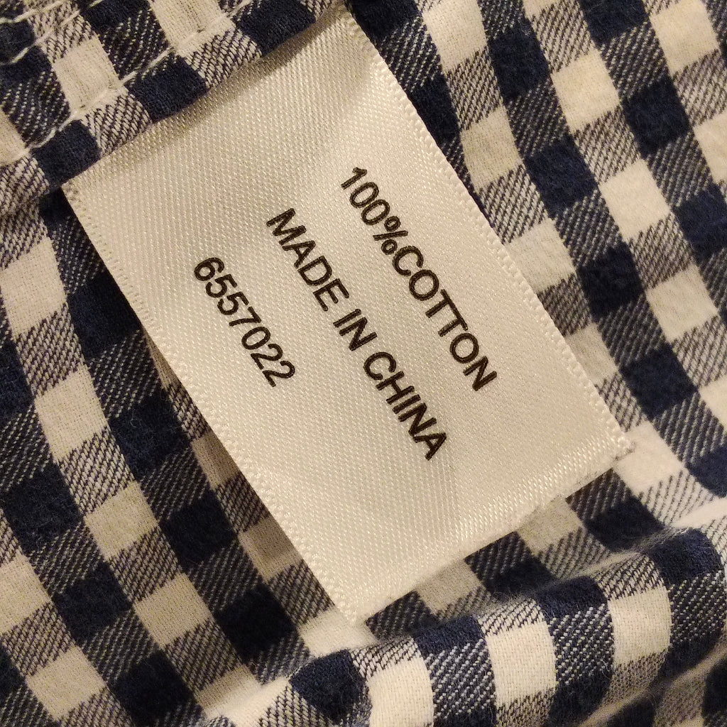 NO ISSUE shirt size 10 boys gingham long sleeve