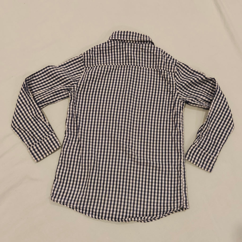 NO ISSUE shirt size 10 boys gingham long sleeve