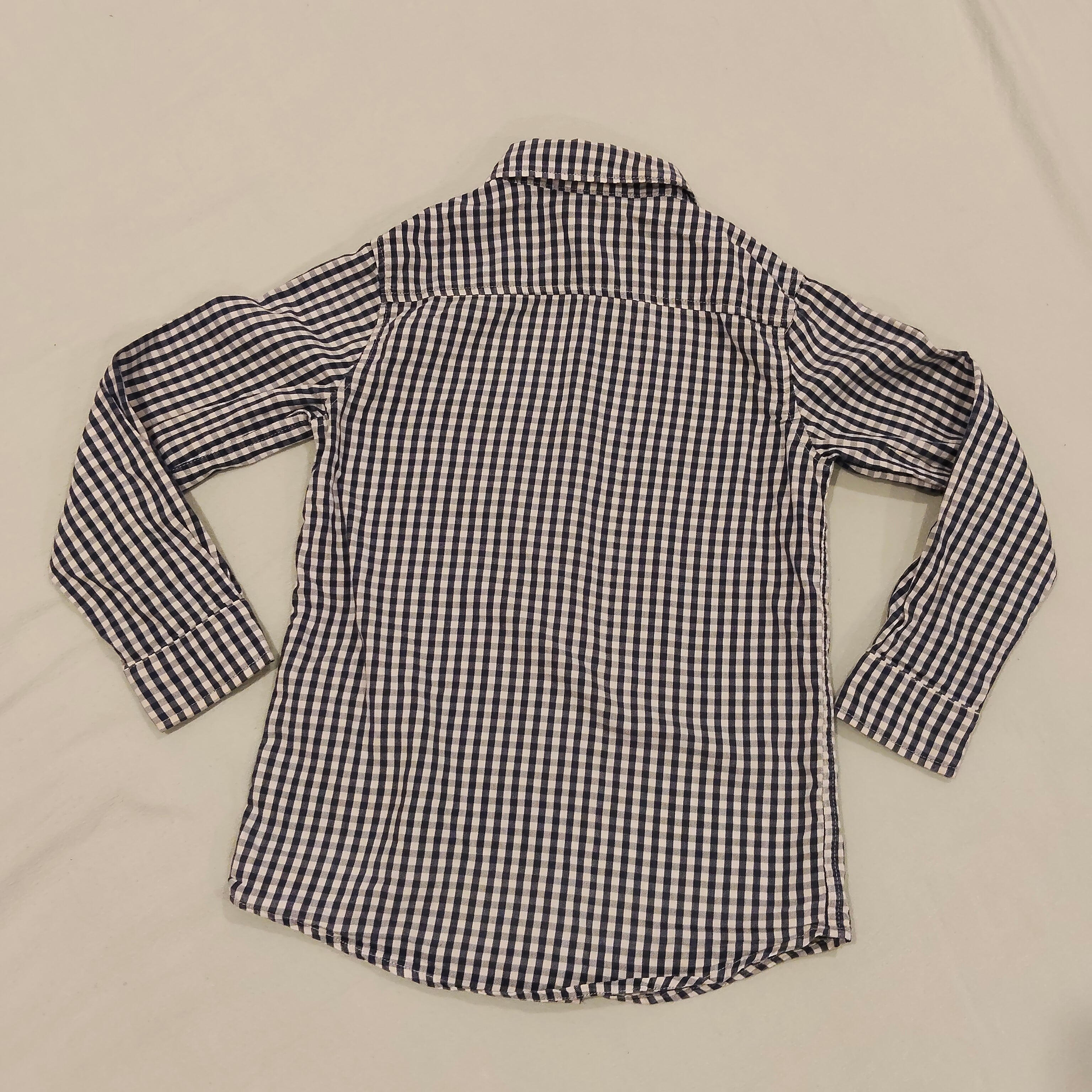 NO ISSUE shirt size 10 boys gingham long sleeve