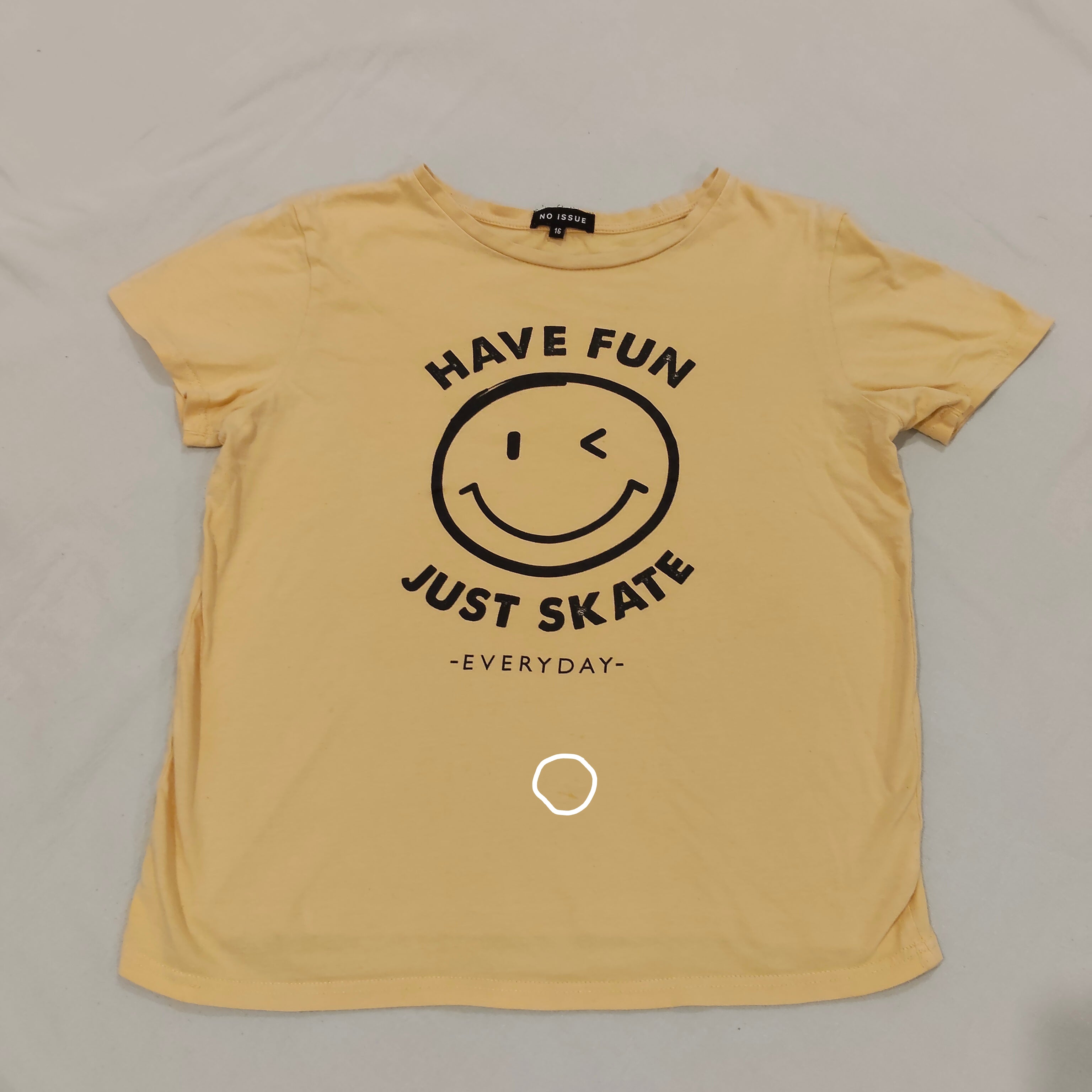 NO ISSUE tee size 16yrs boys short sleeve Have Fun Just Skate