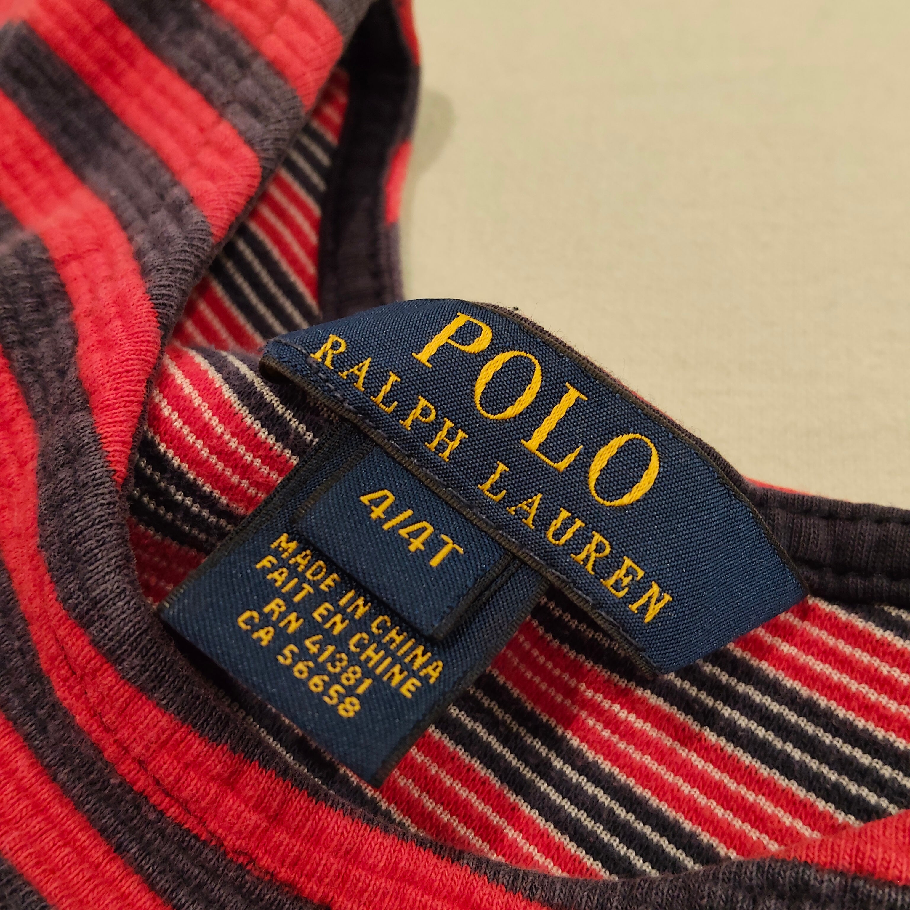 POLO Ralph Lauren dress size 4yrs girls red stripes