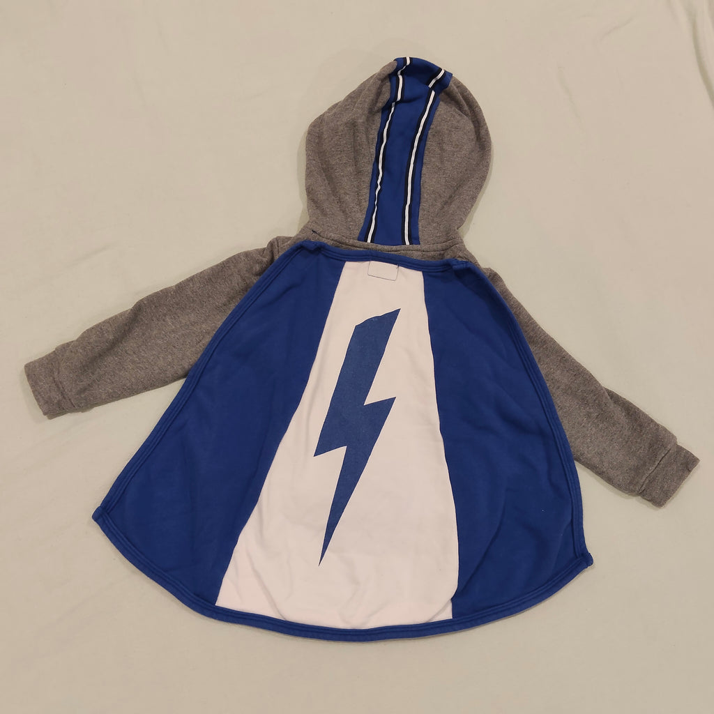 Cotton On Kids zip hoodie size 4 boys with removable cape Stunt Man