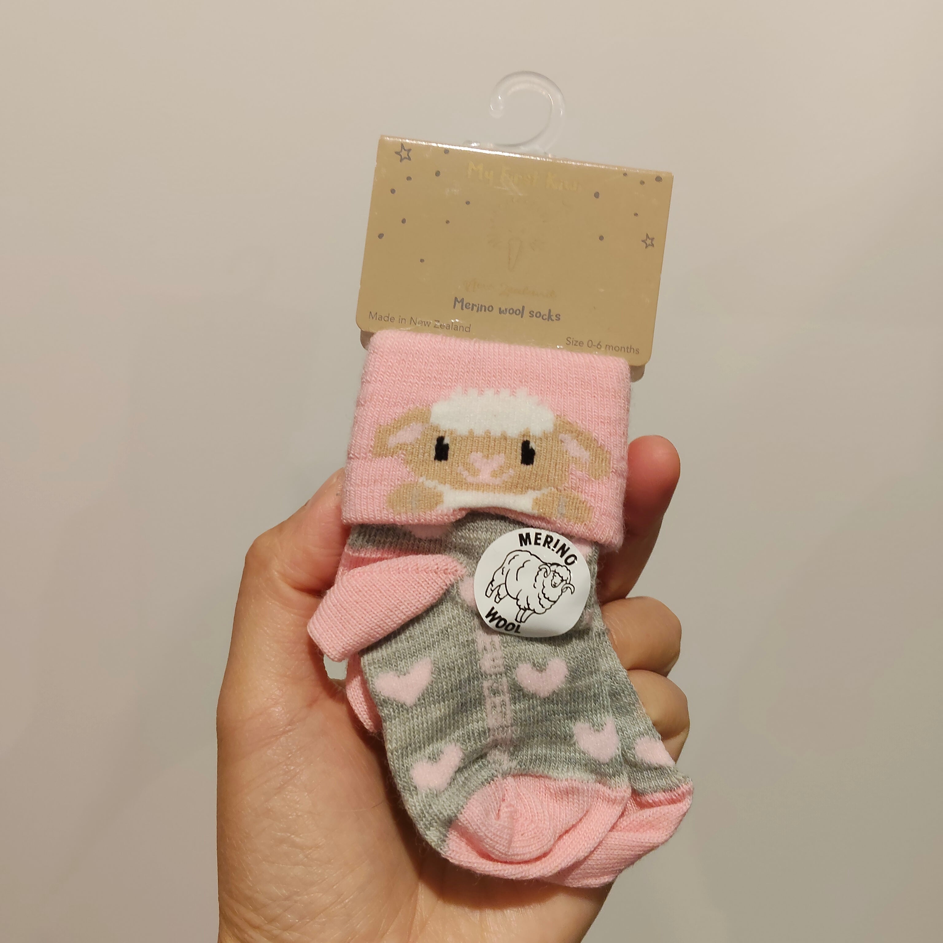 NEW My First Kiwi Merino wool socks 0-6m baby Made in NZ