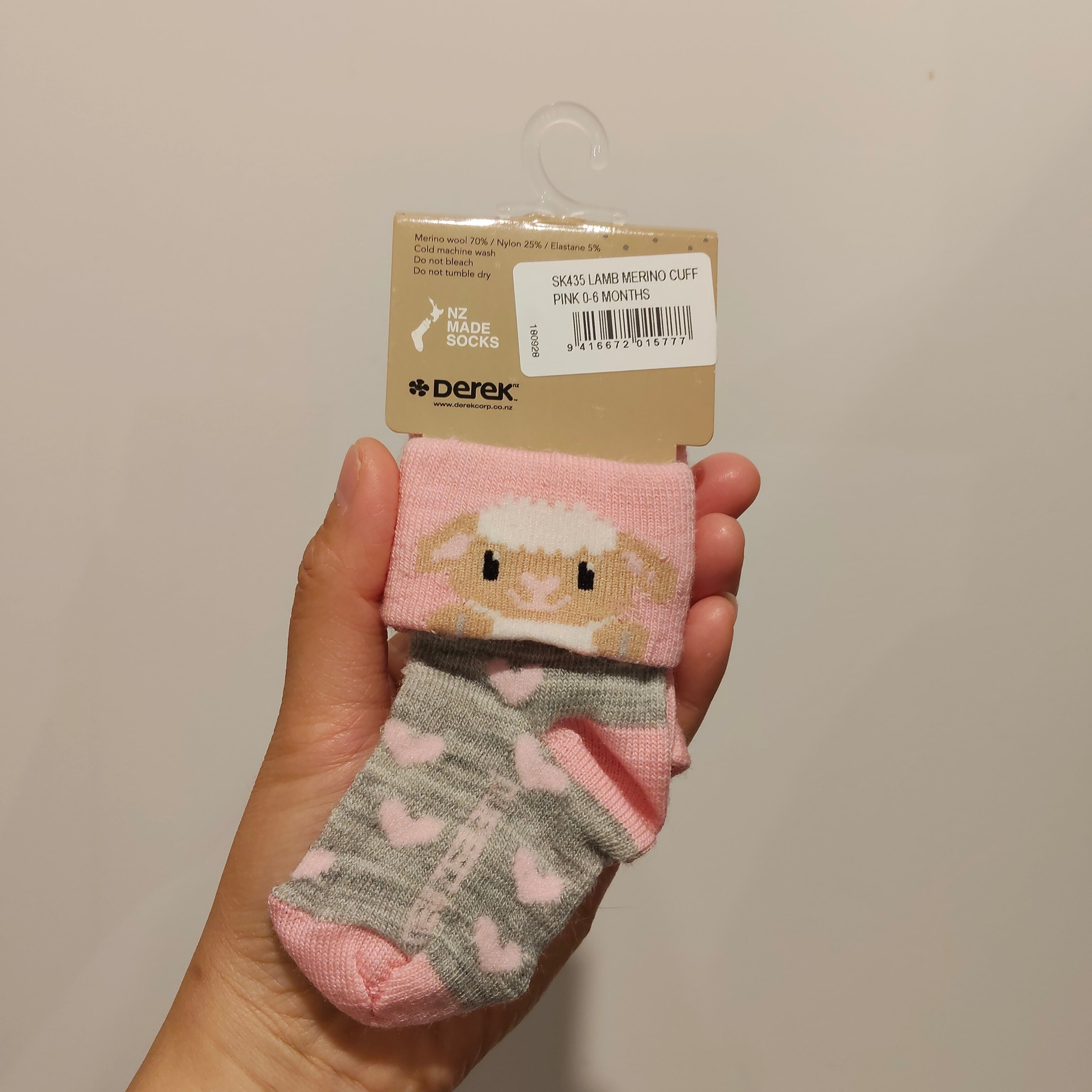 NEW My First Kiwi Merino wool socks 0-6m baby Made in NZ