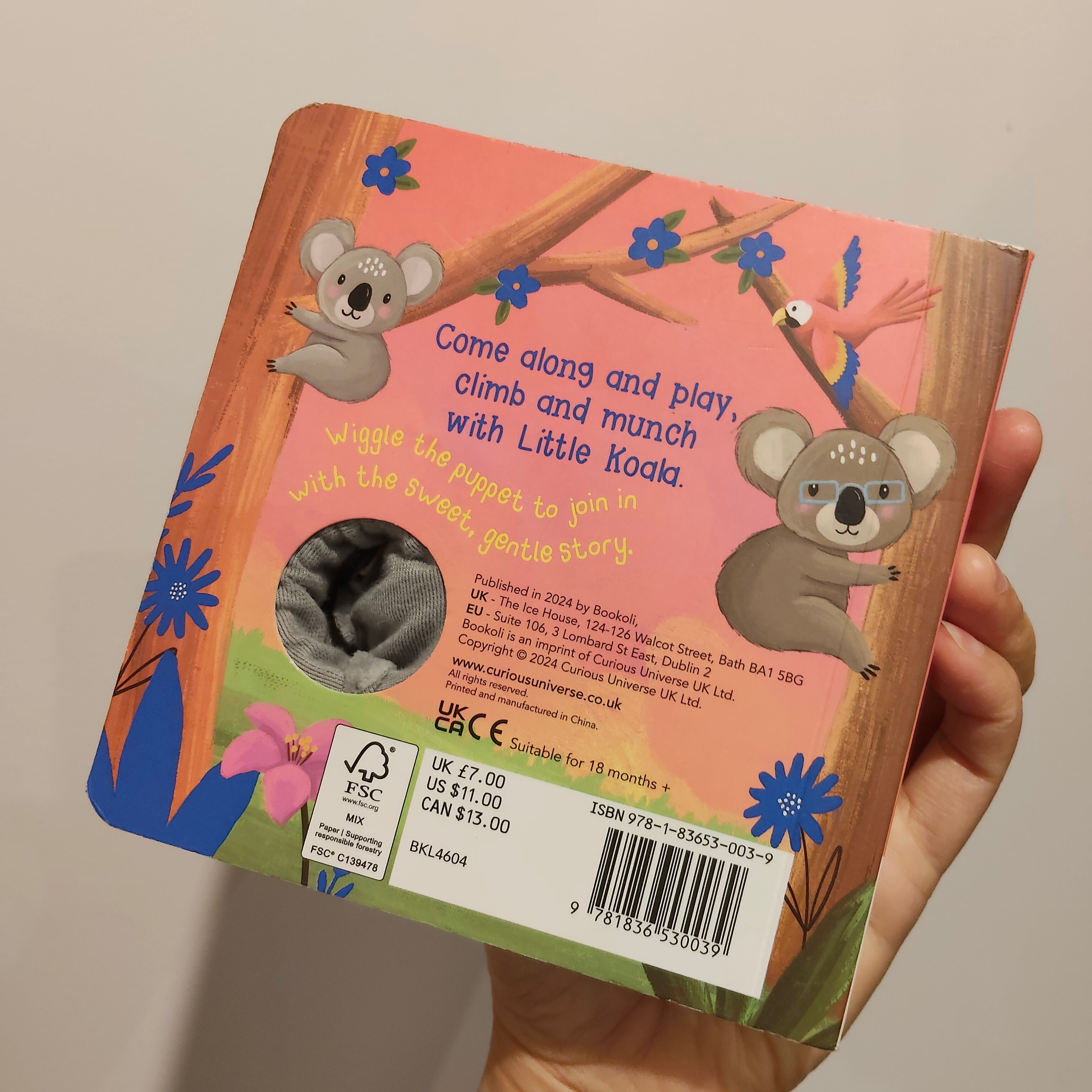 "Hello, Little Koala" Finger Puppet Board Book