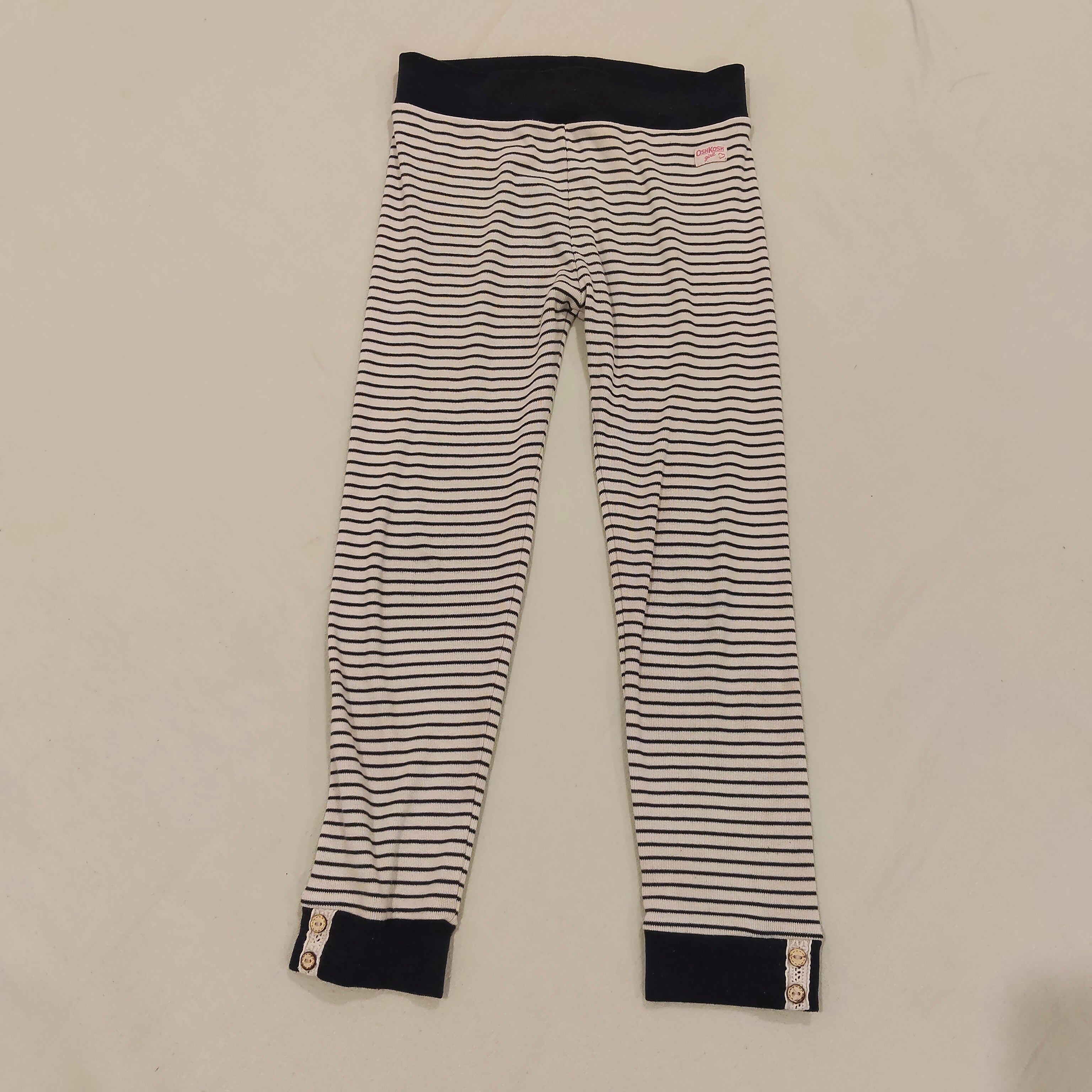 OSHKOSH leggings size 5 girls stripes