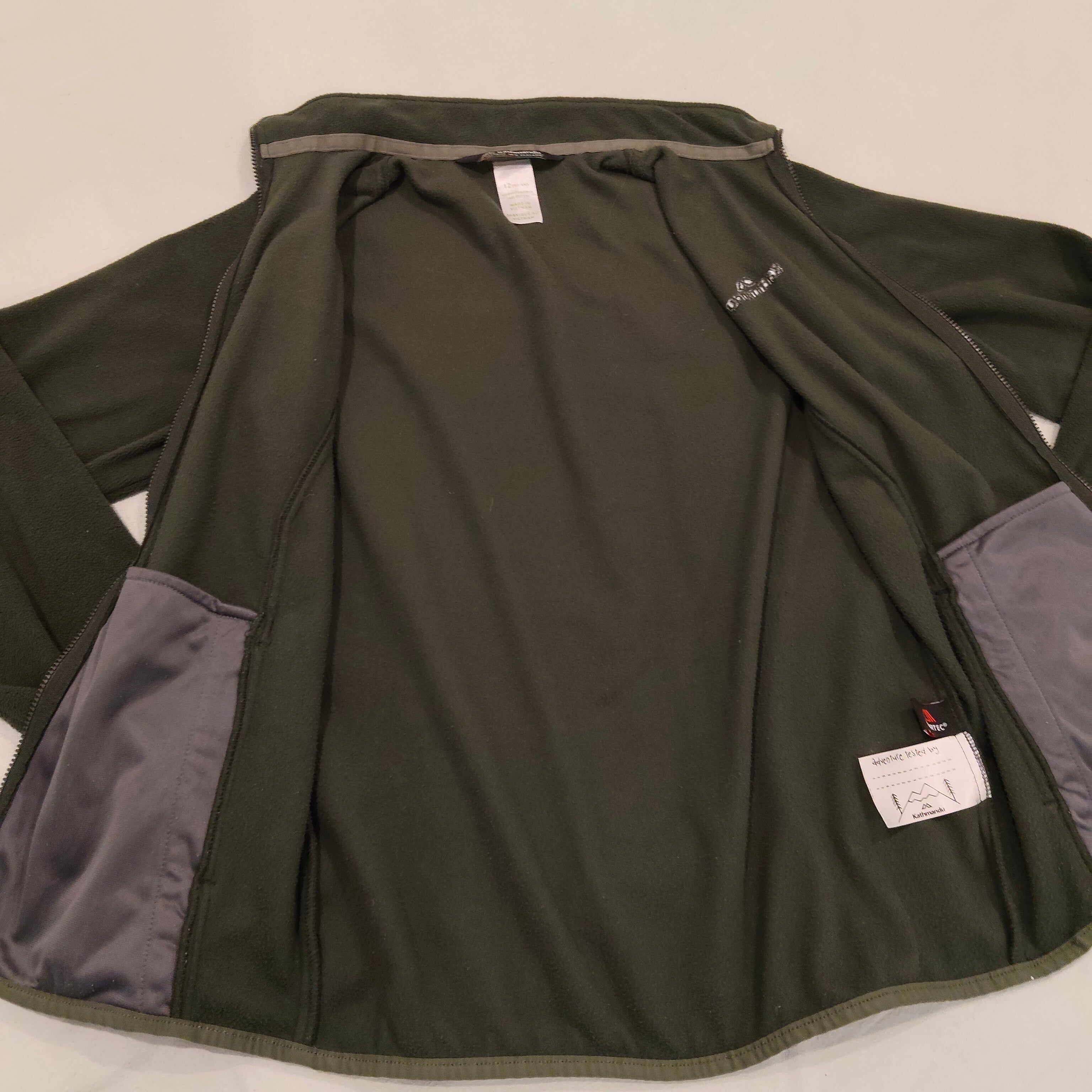 KATHMANDU fleece zip jumper size 12yrs boys green