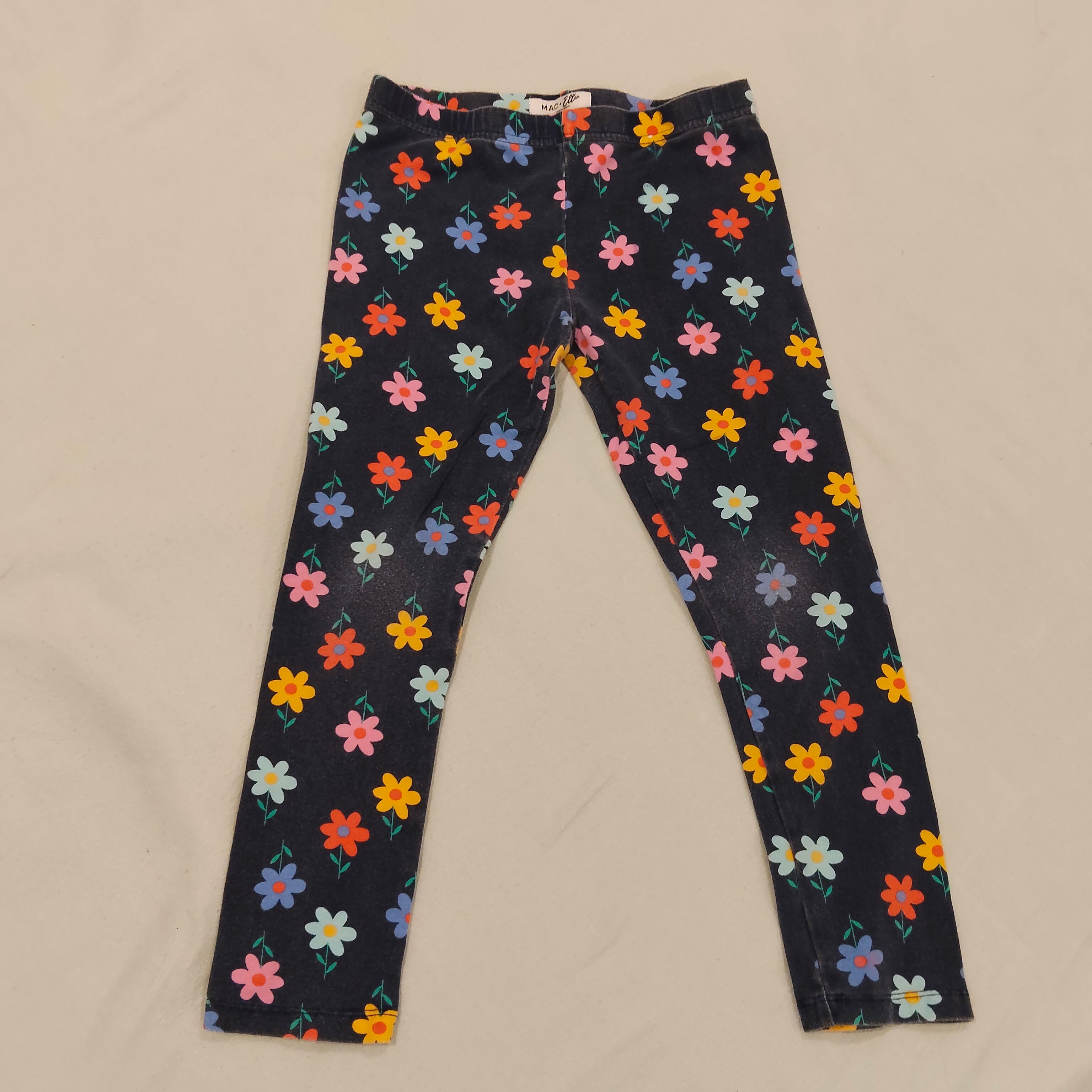 MAC + ELLIE leggings size 8y girls flowers