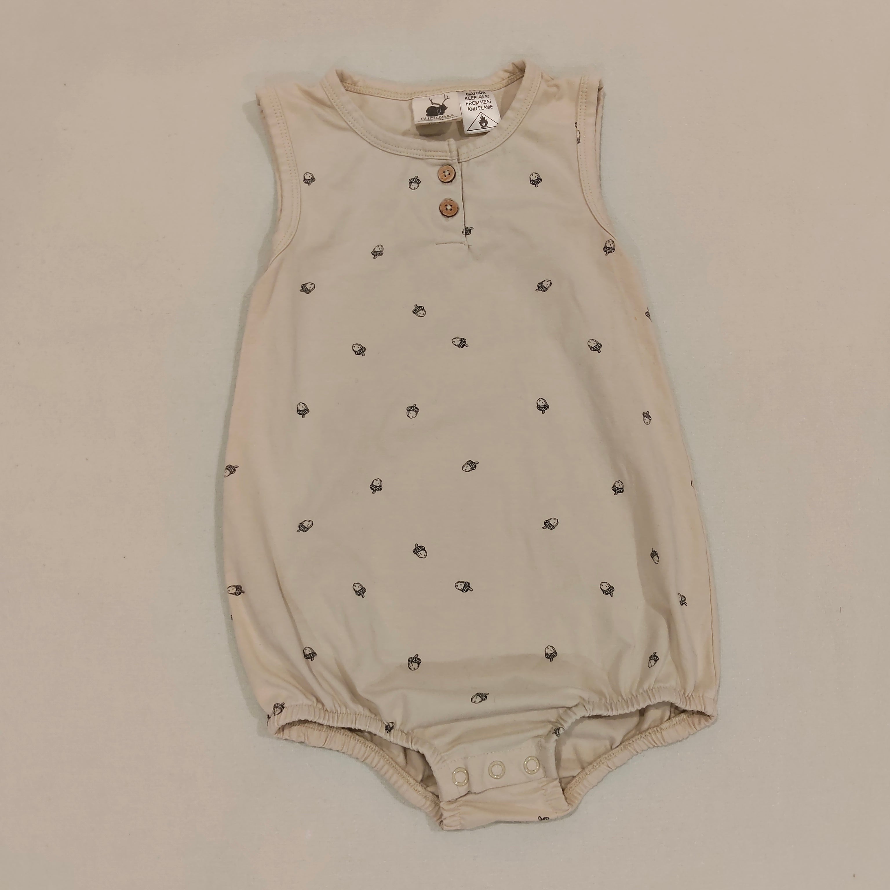 BUCK & BAA size 3y baby unisex Organic Cotton Romper