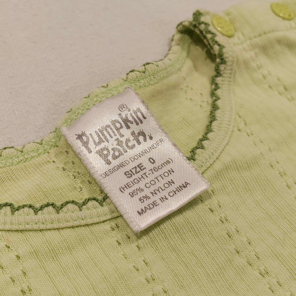 PUMPKIN PATCH top size 6-12m baby girls short sleeve