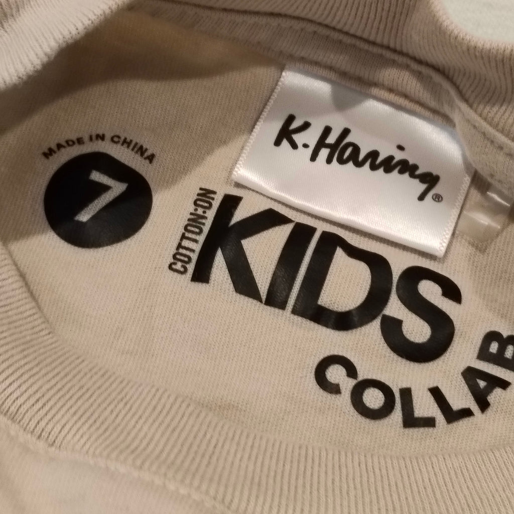 K Haring Cotton On Kids tee size 7 boys