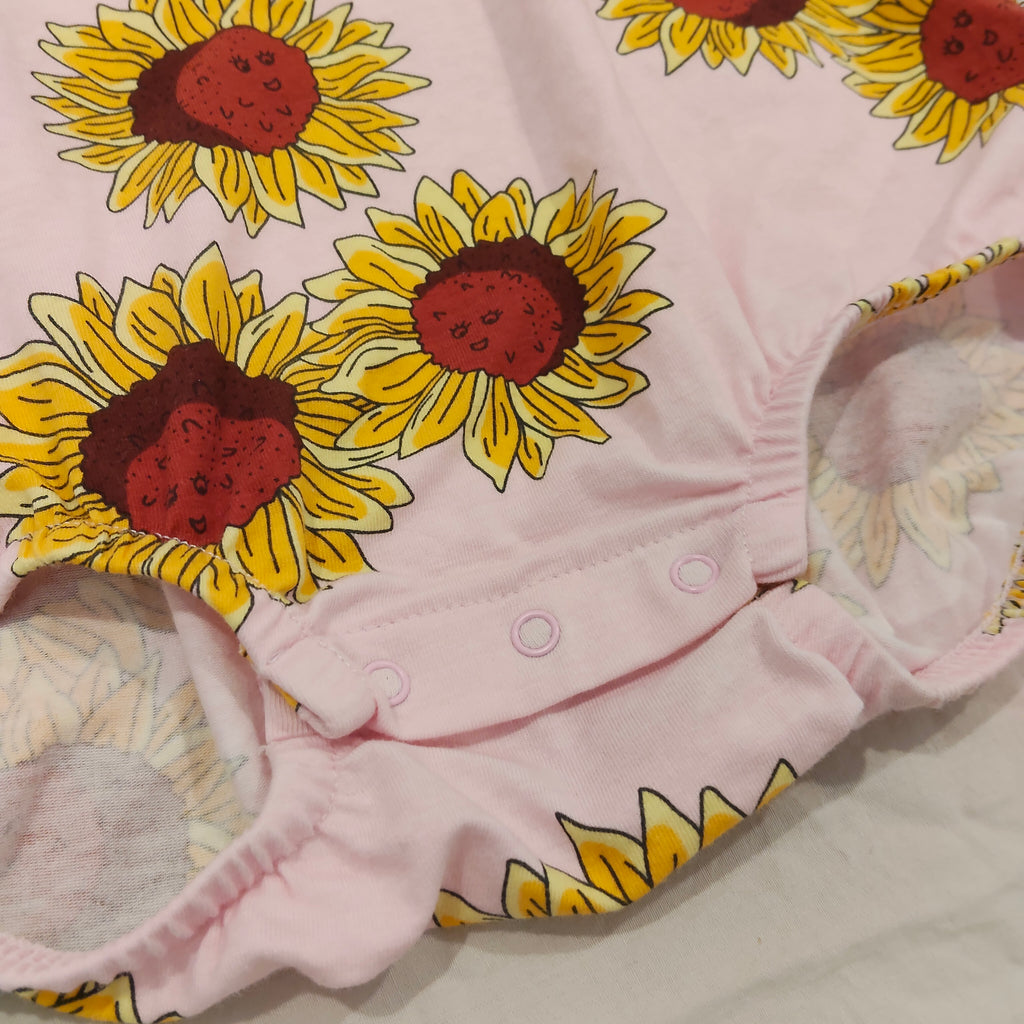 New BONDS Frill Bubblesuit size 12-18m baby girls Sunflower