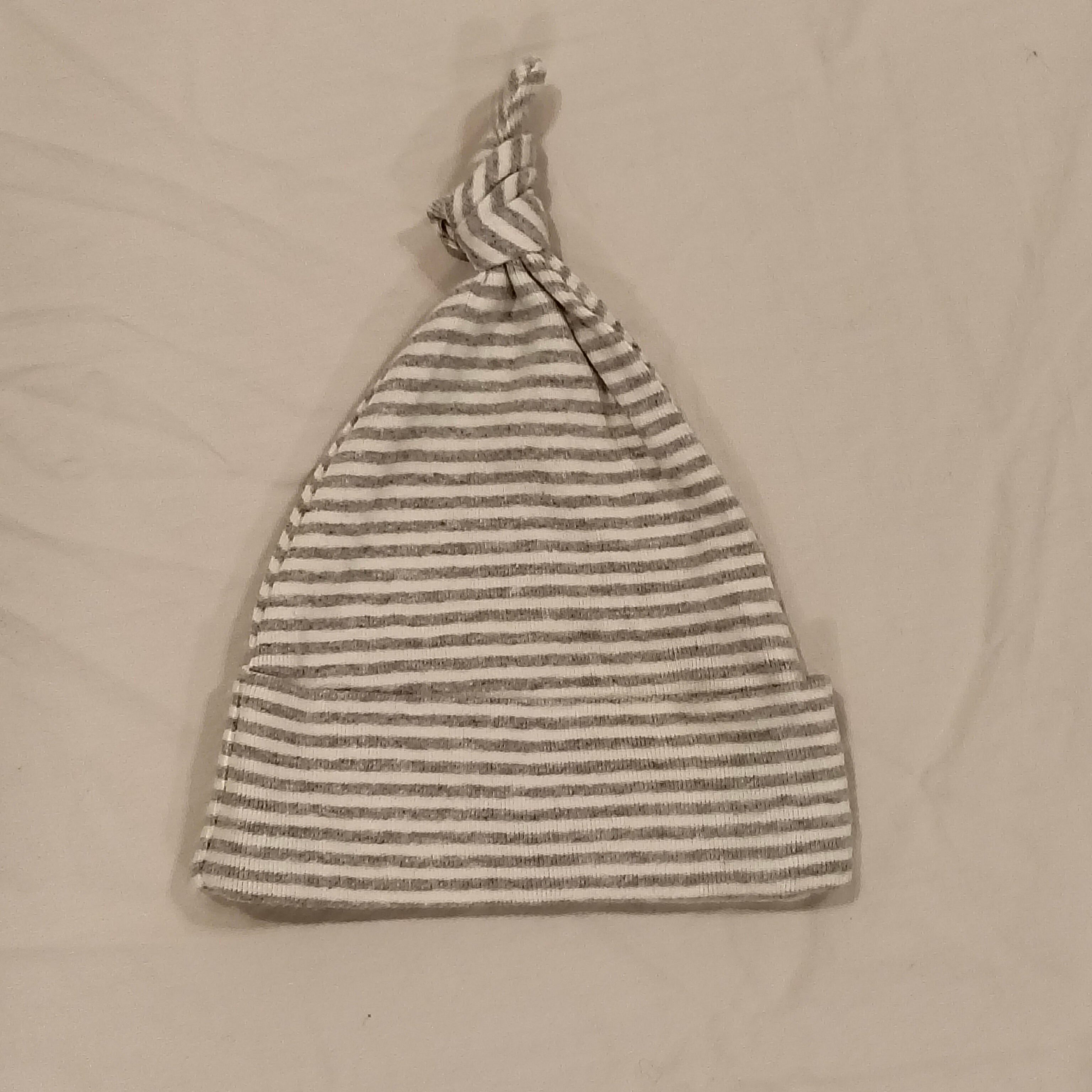 NATURE BABY Cotton Knotted Beanie size 0-6m baby