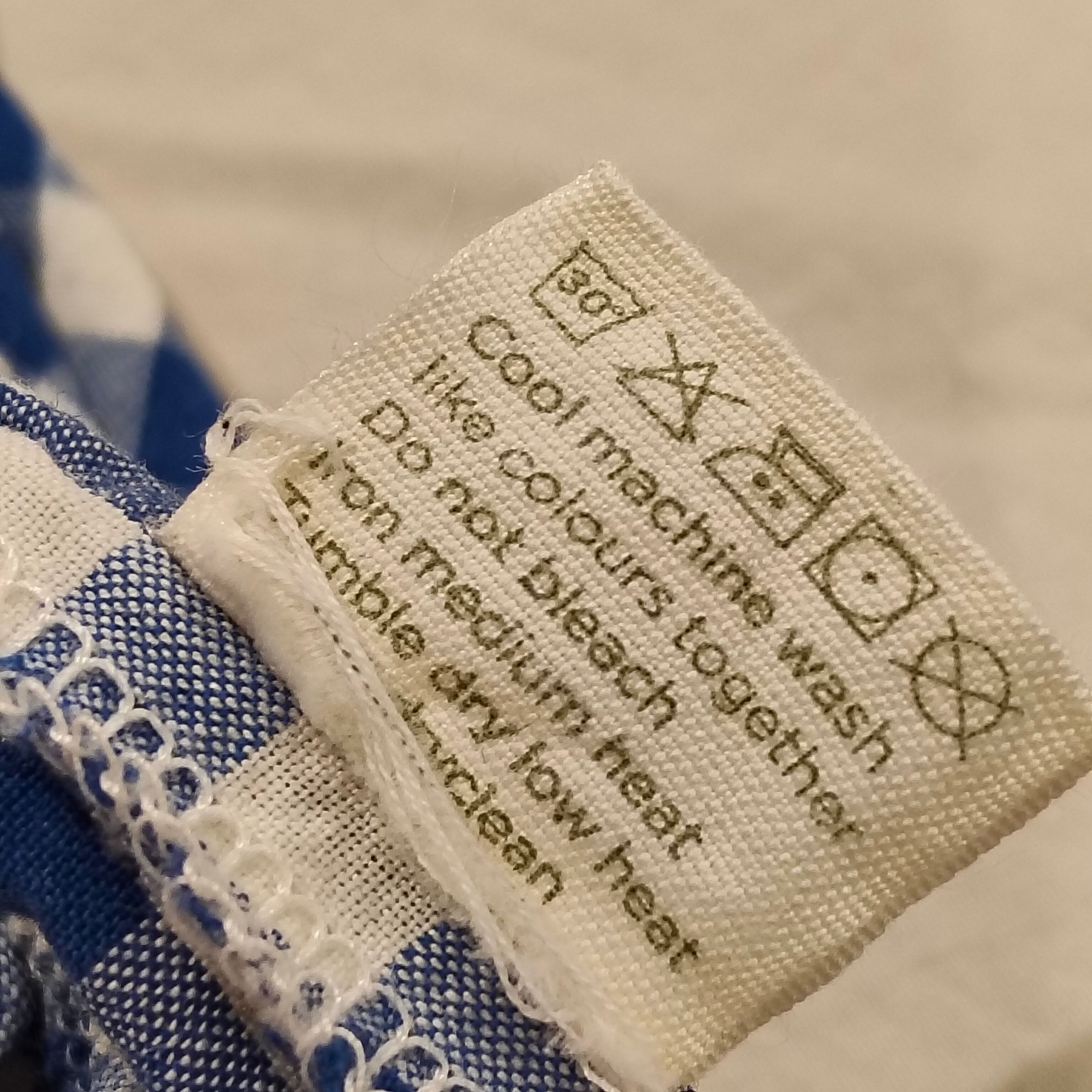 NATURE BABY romper size 2yrs girls organic cotton blue gingham