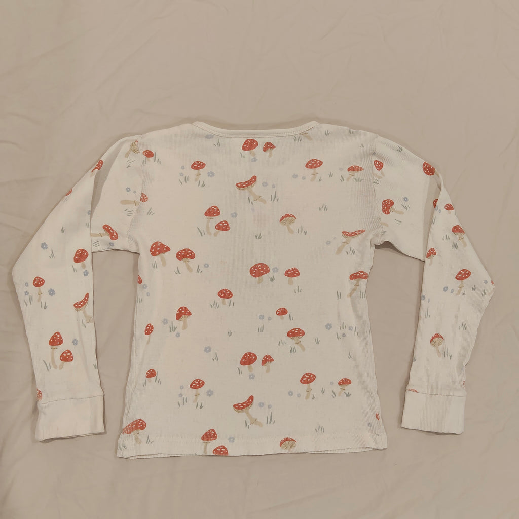 NATURE BABY top size 4yrs girls long sleeve Mushrooms
