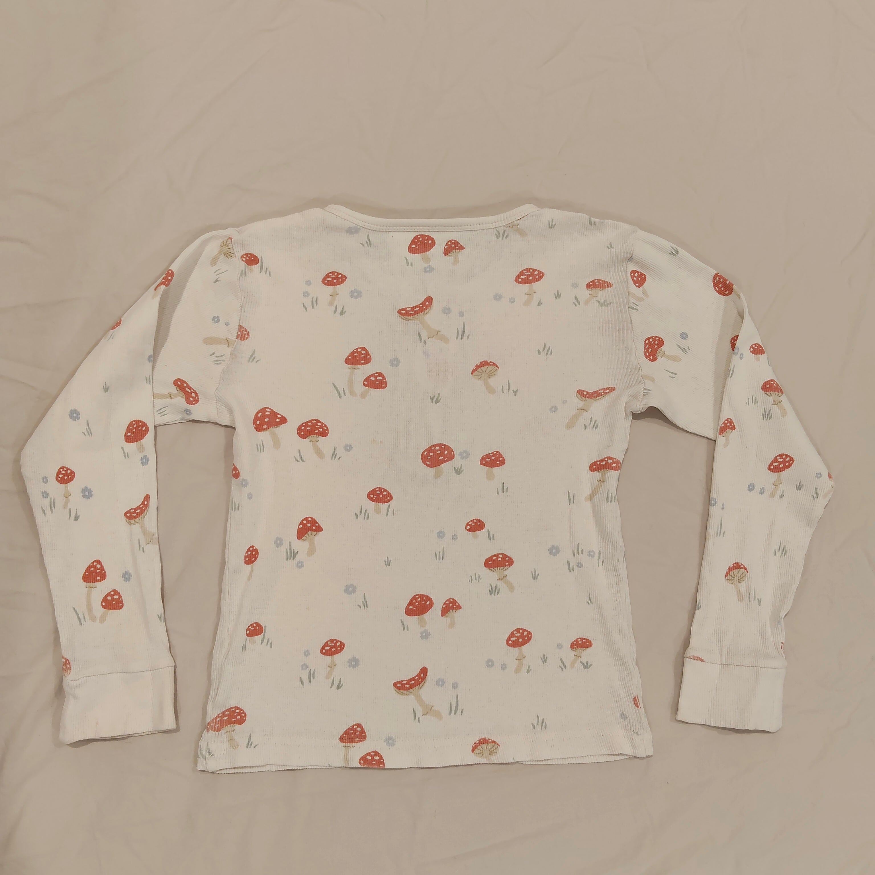 NATURE BABY top size 4yrs girls long sleeve Mushrooms