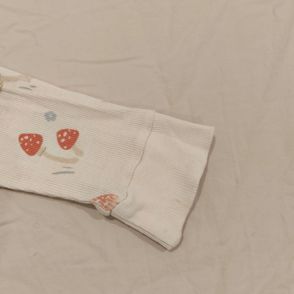 NATURE BABY top size 4yrs girls long sleeve Mushrooms