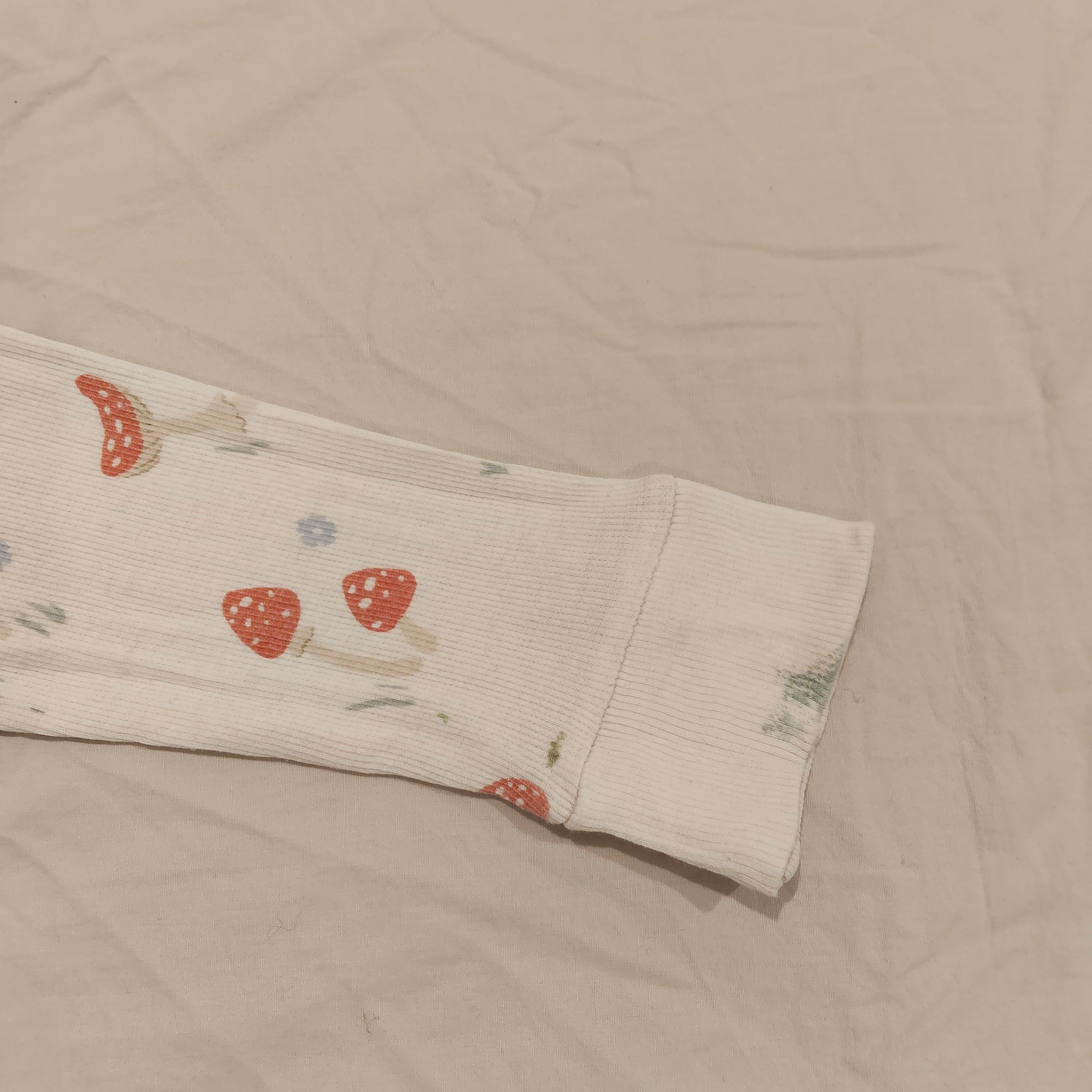 NATURE BABY top size 4yrs girls long sleeve Mushrooms