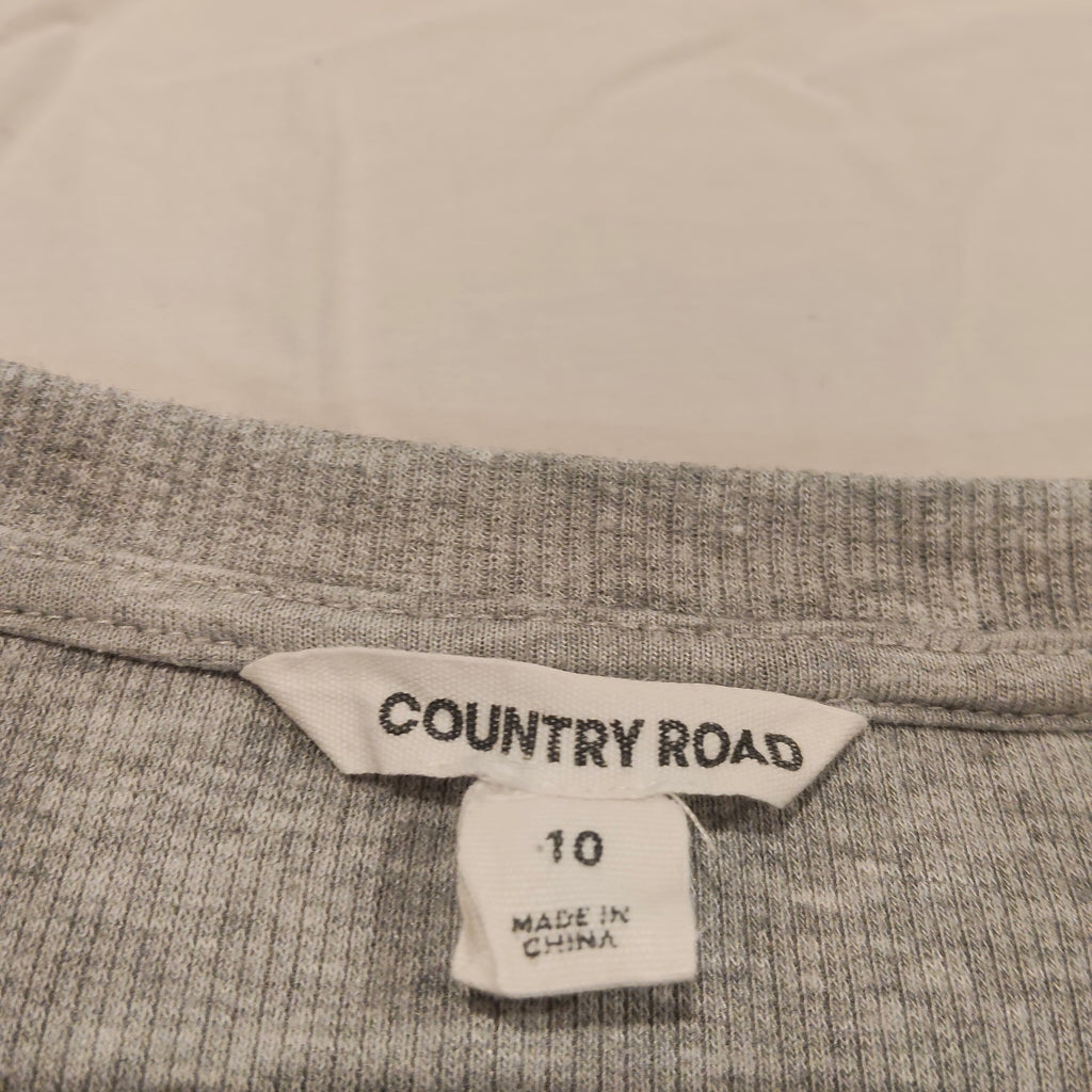 COUNTRY ROAD dress size 10yrs girls grey short sleeve