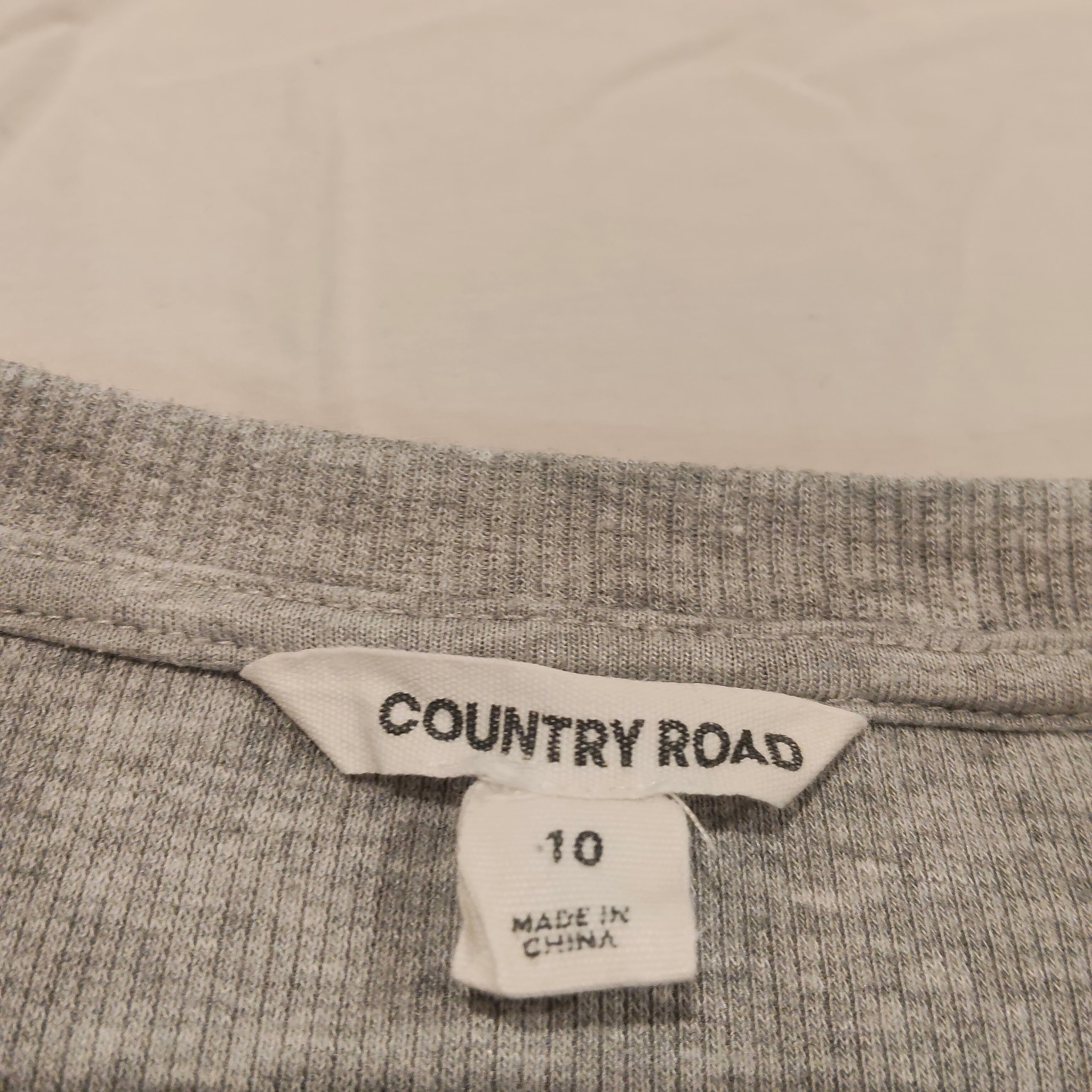 COUNTRY ROAD dress size 10yrs girls grey short sleeve