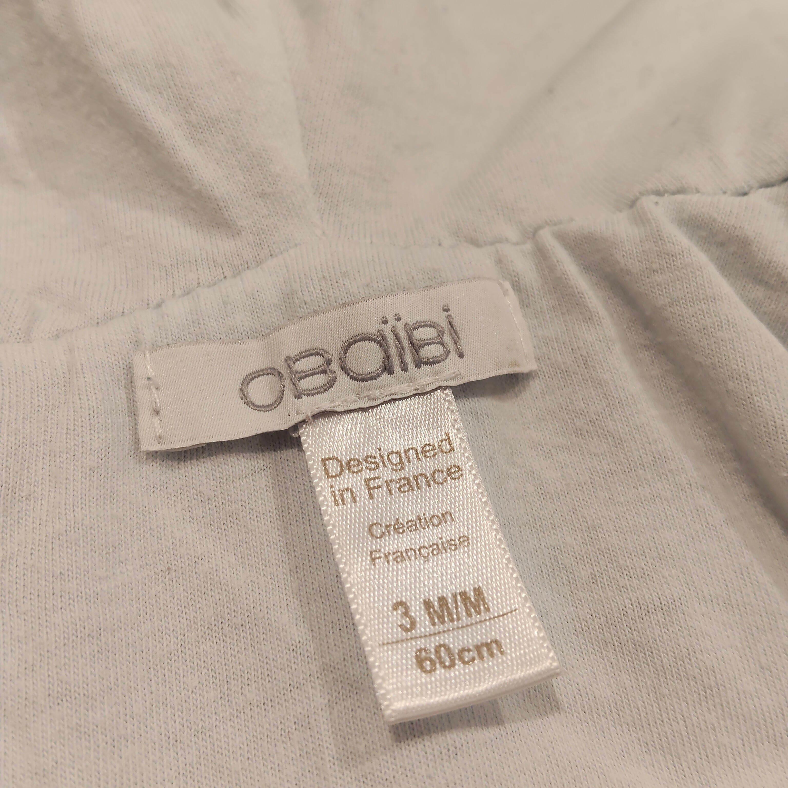 OBAIBI knit zip hoodie size 0-3m baby