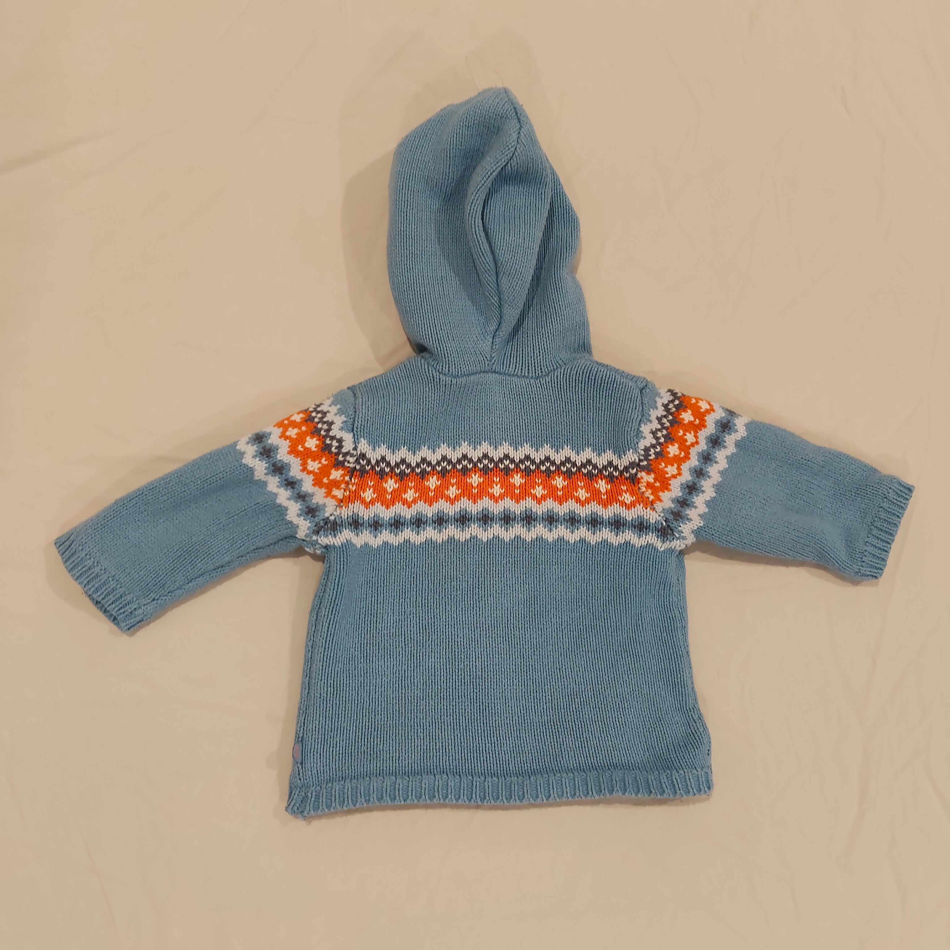 OBAIBI knit zip hoodie size 0-3m baby