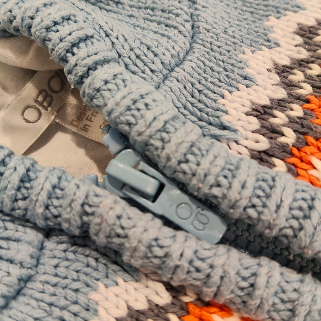 OBAIBI knit zip hoodie size 0-3m baby