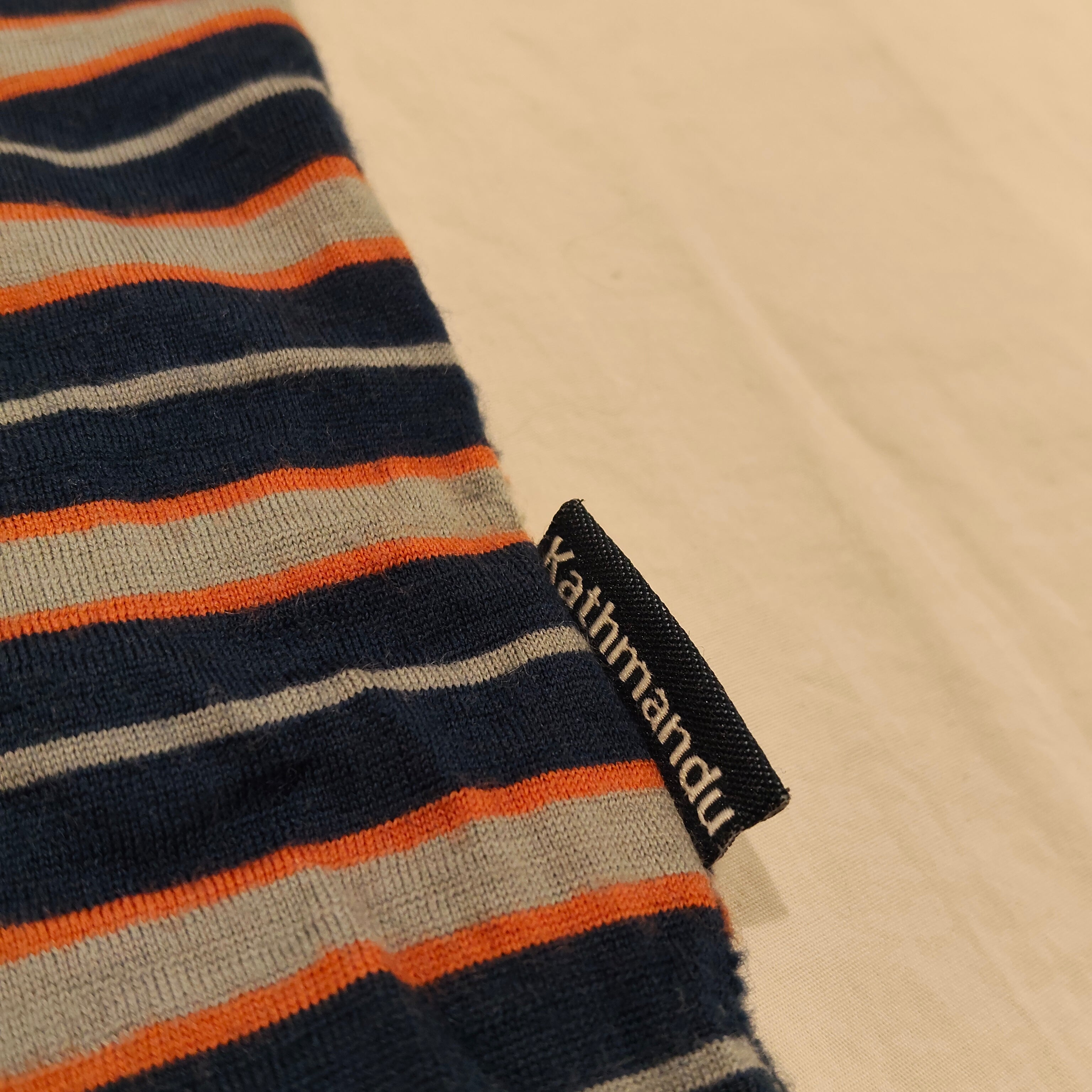 KATHMANDU Merino hoodie size 8y boys stripes