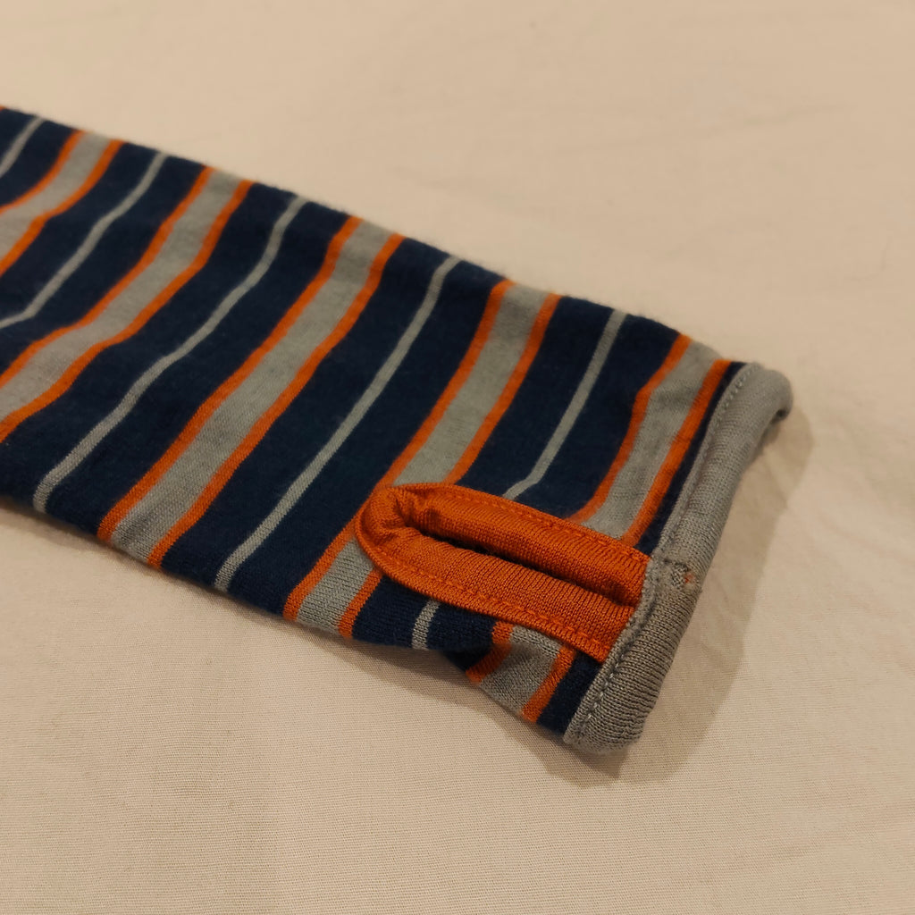 KATHMANDU Merino hoodie size 8y boys stripes