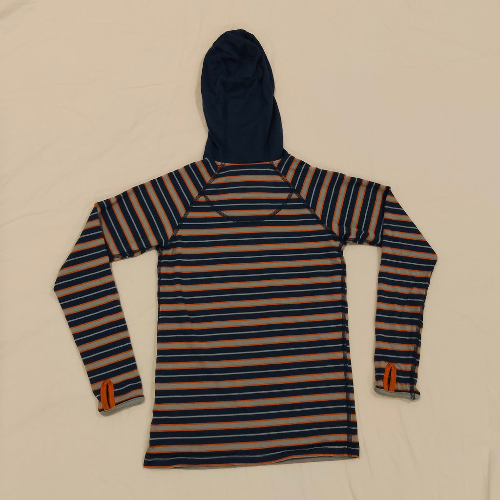 KATHMANDU Merino hoodie size 8y boys stripes