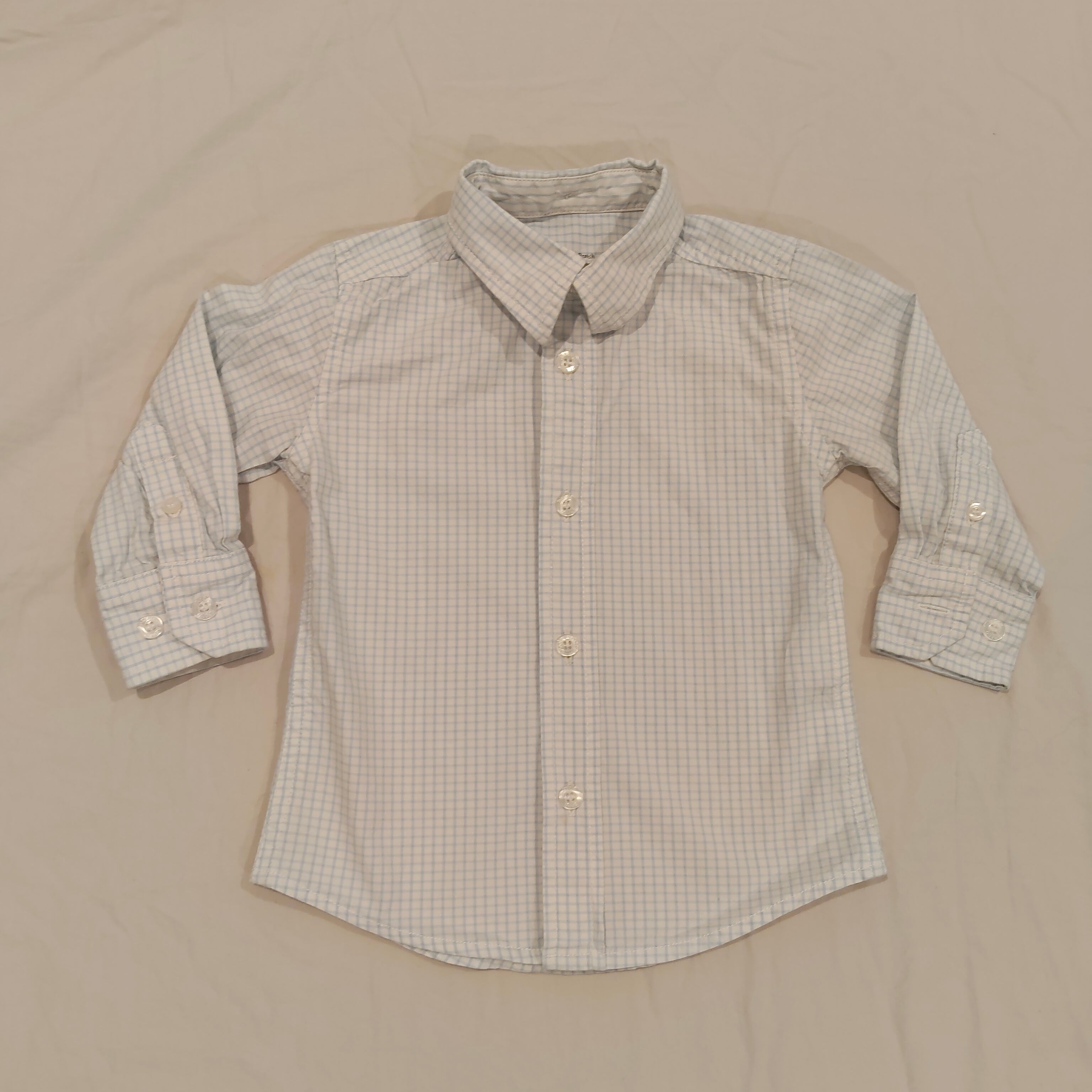 PUMPKIN PATCH shirt size 12-18m boys checkered