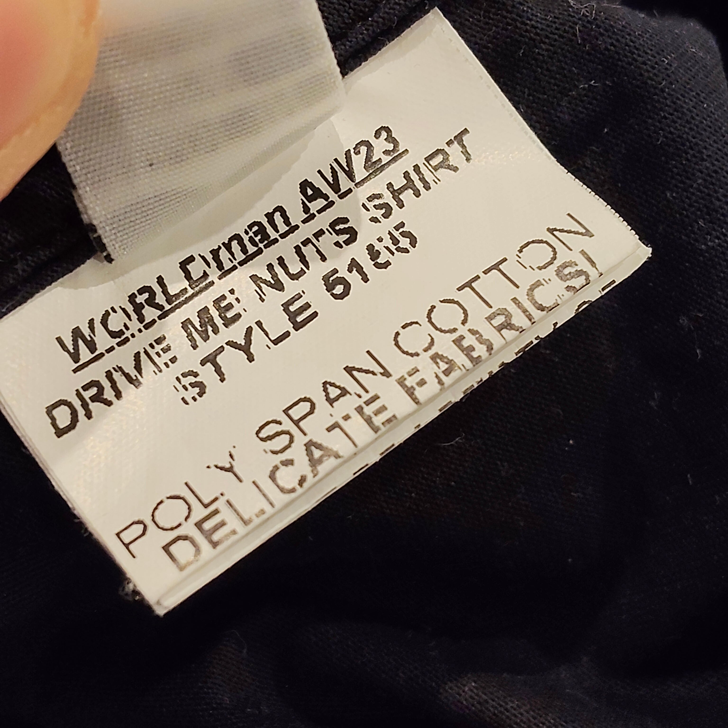 WORLD shirt size L Mens navy & bronze