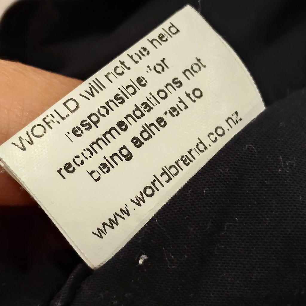 WORLD shirt size L Mens navy & bronze