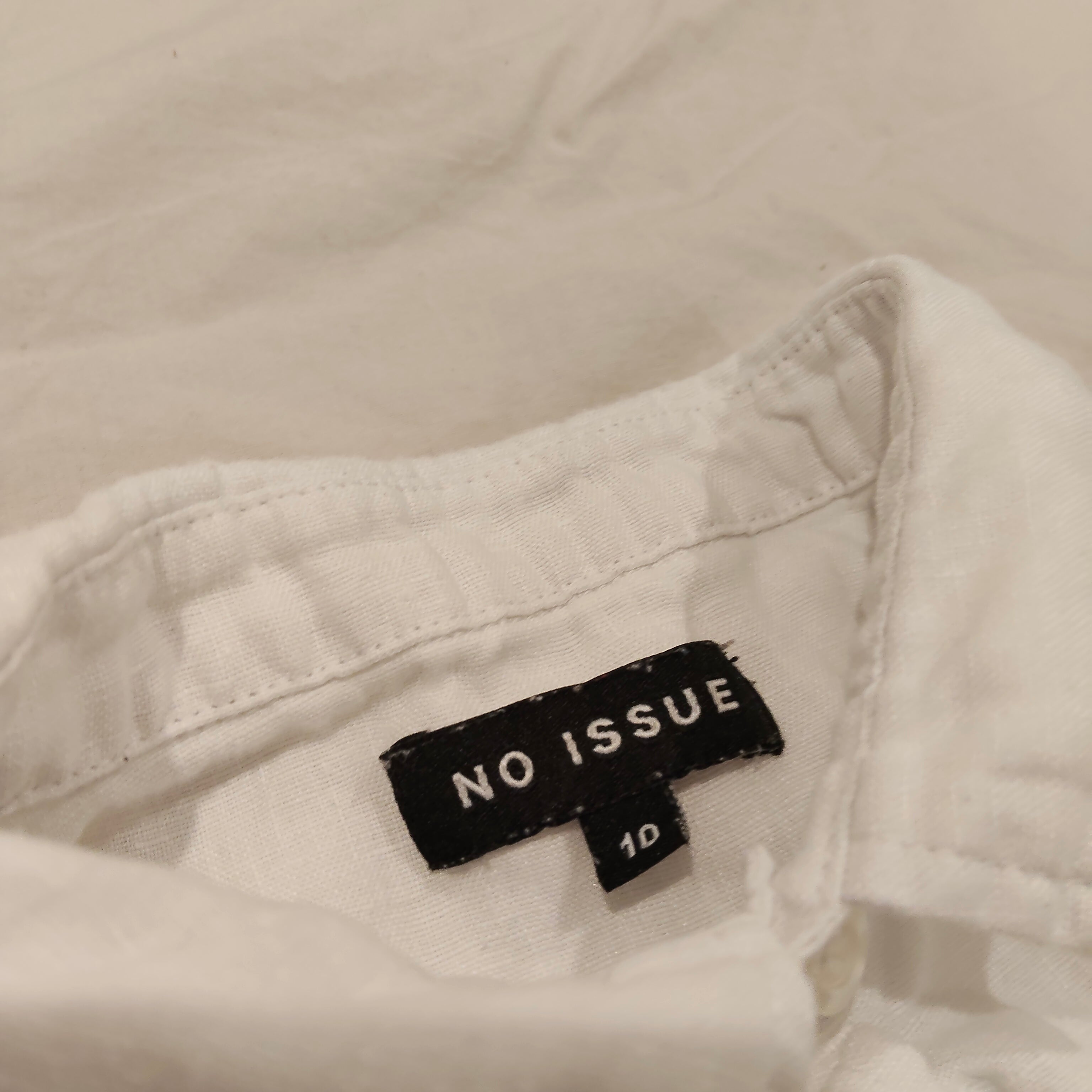NO ISSUE linen shirt size 10 boys White