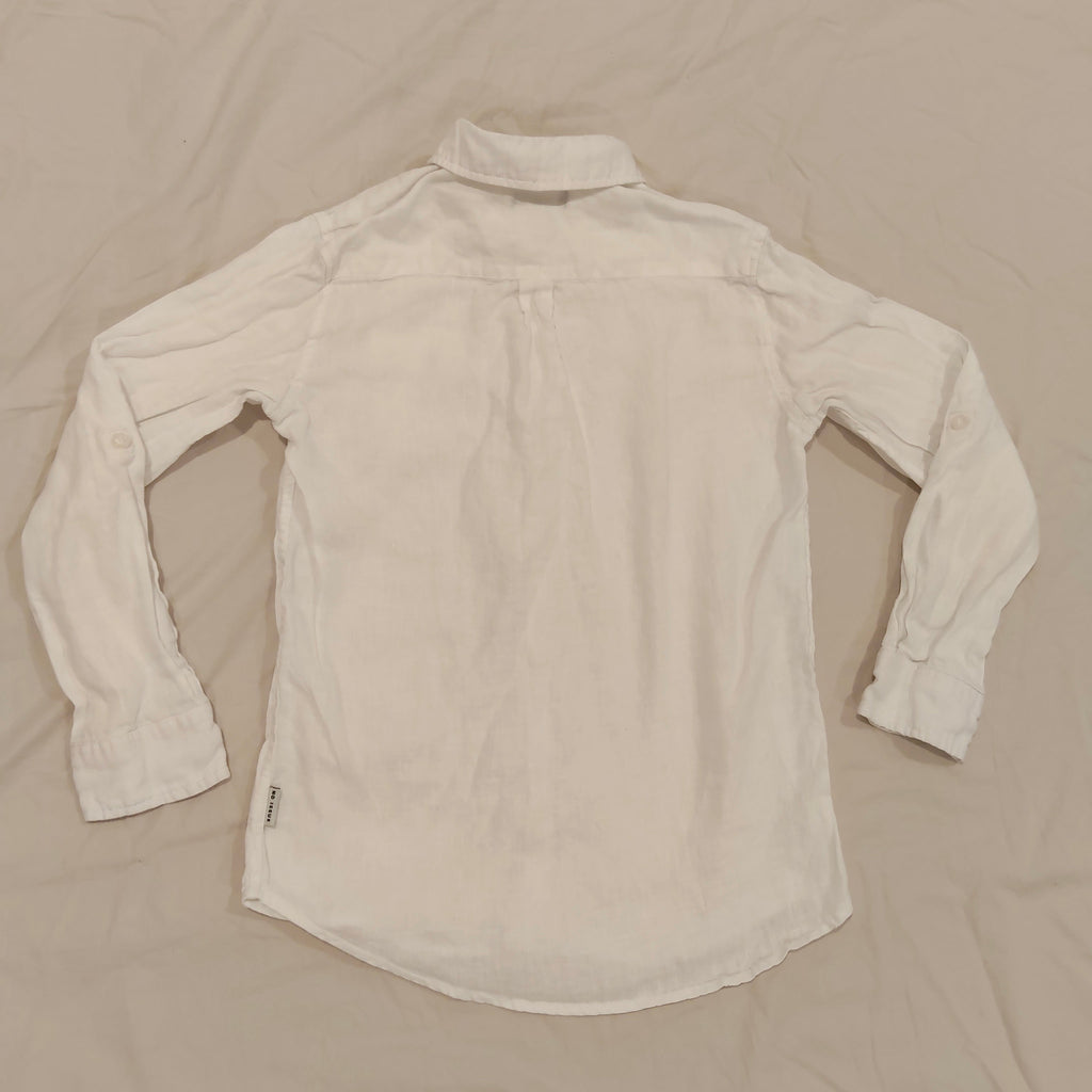 NO ISSUE linen shirt size 10 boys White