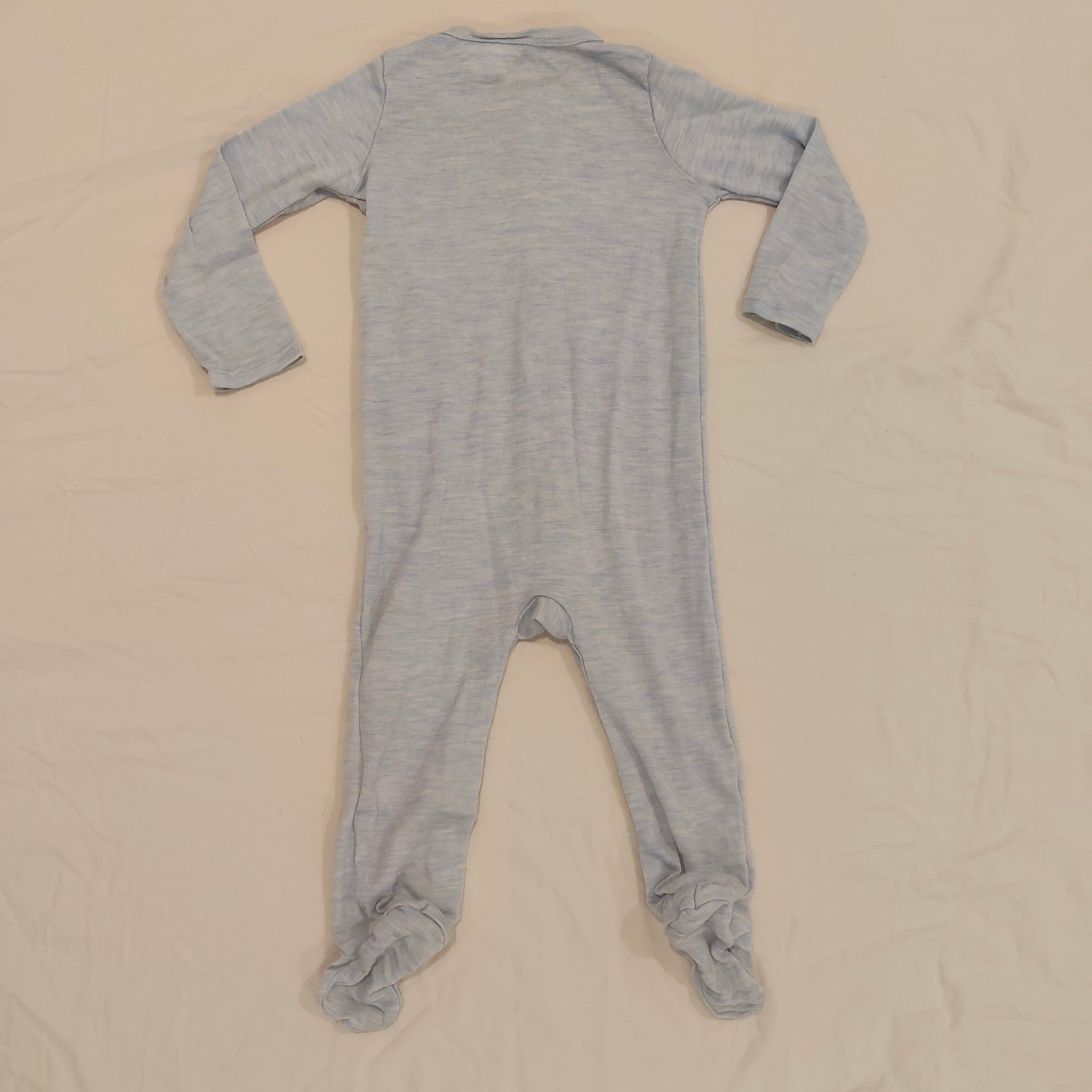 SUPERFIT 100& Merino onesie size 18-24m baby blue