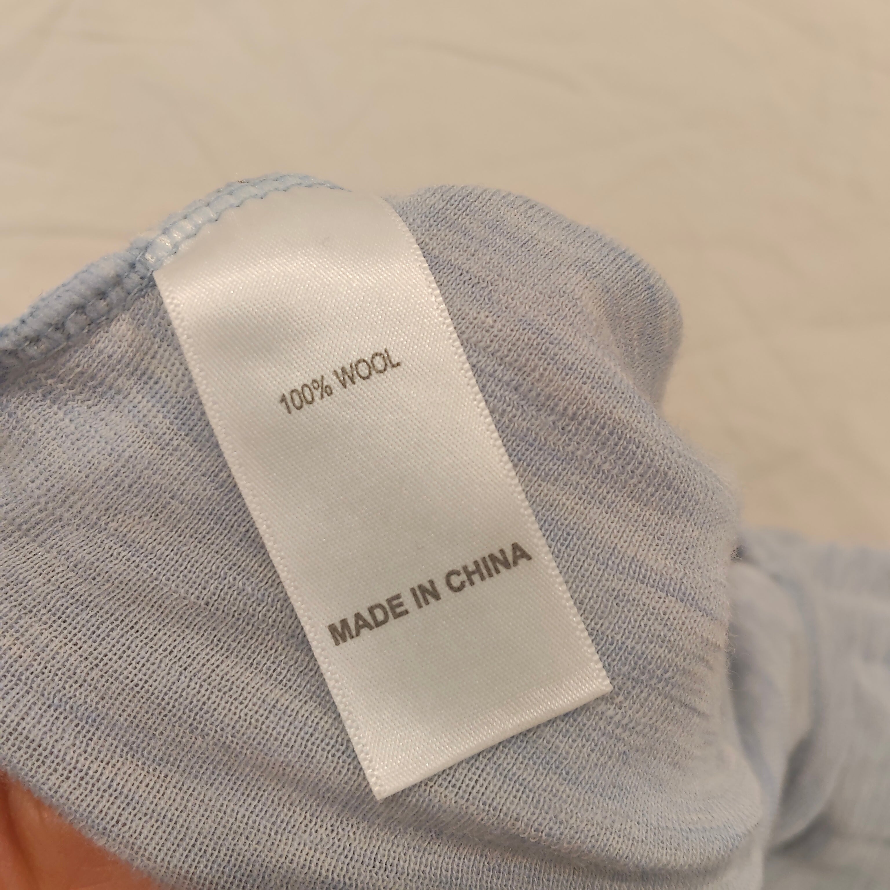 SUPERFIT 100& Merino onesie size 18-24m baby blue