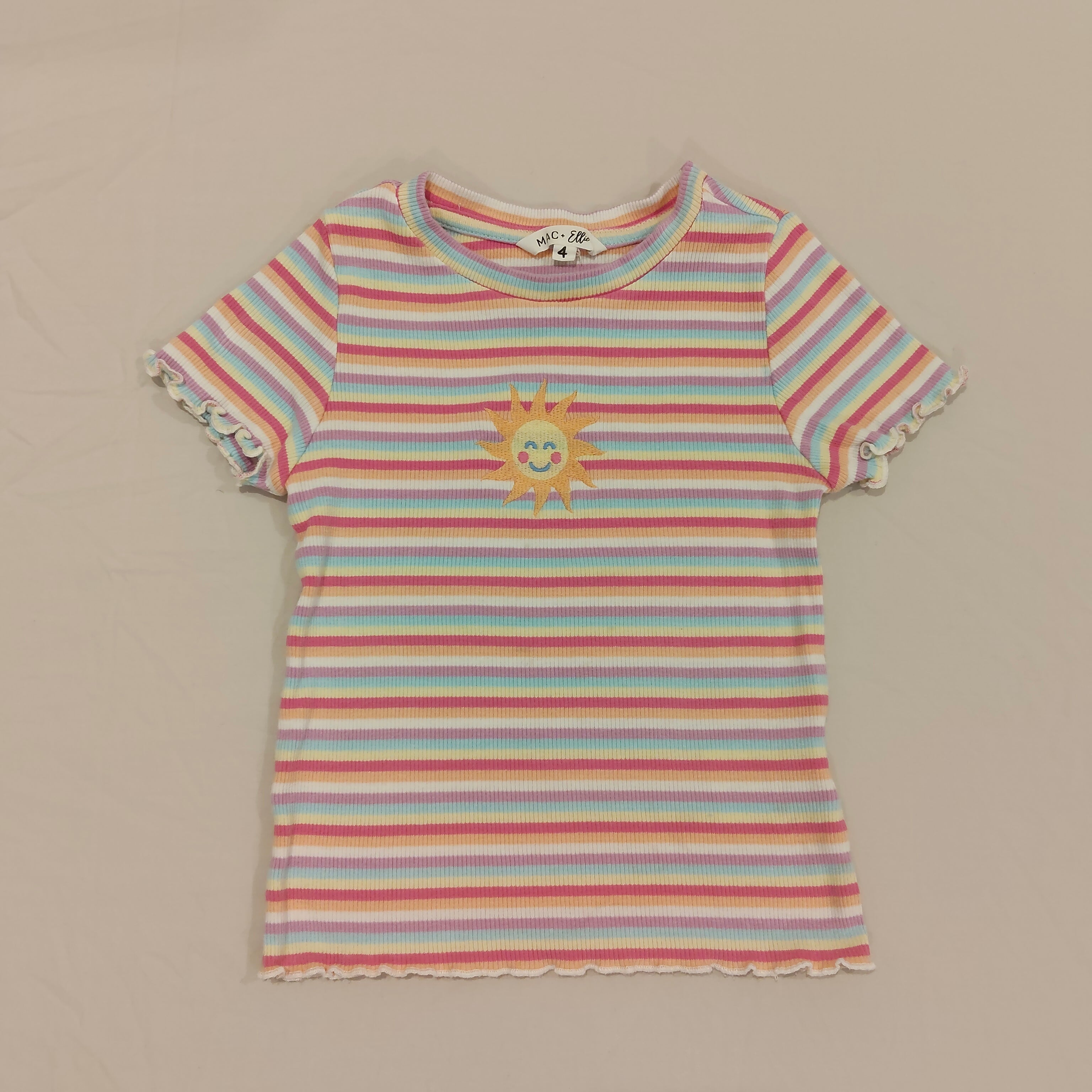 MAC + ELLIE top size 4 girls short sleeve