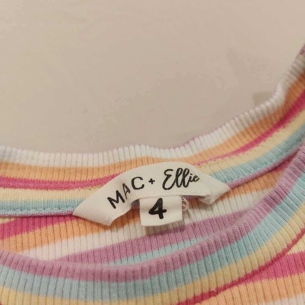 MAC + ELLIE top size 4 girls short sleeve