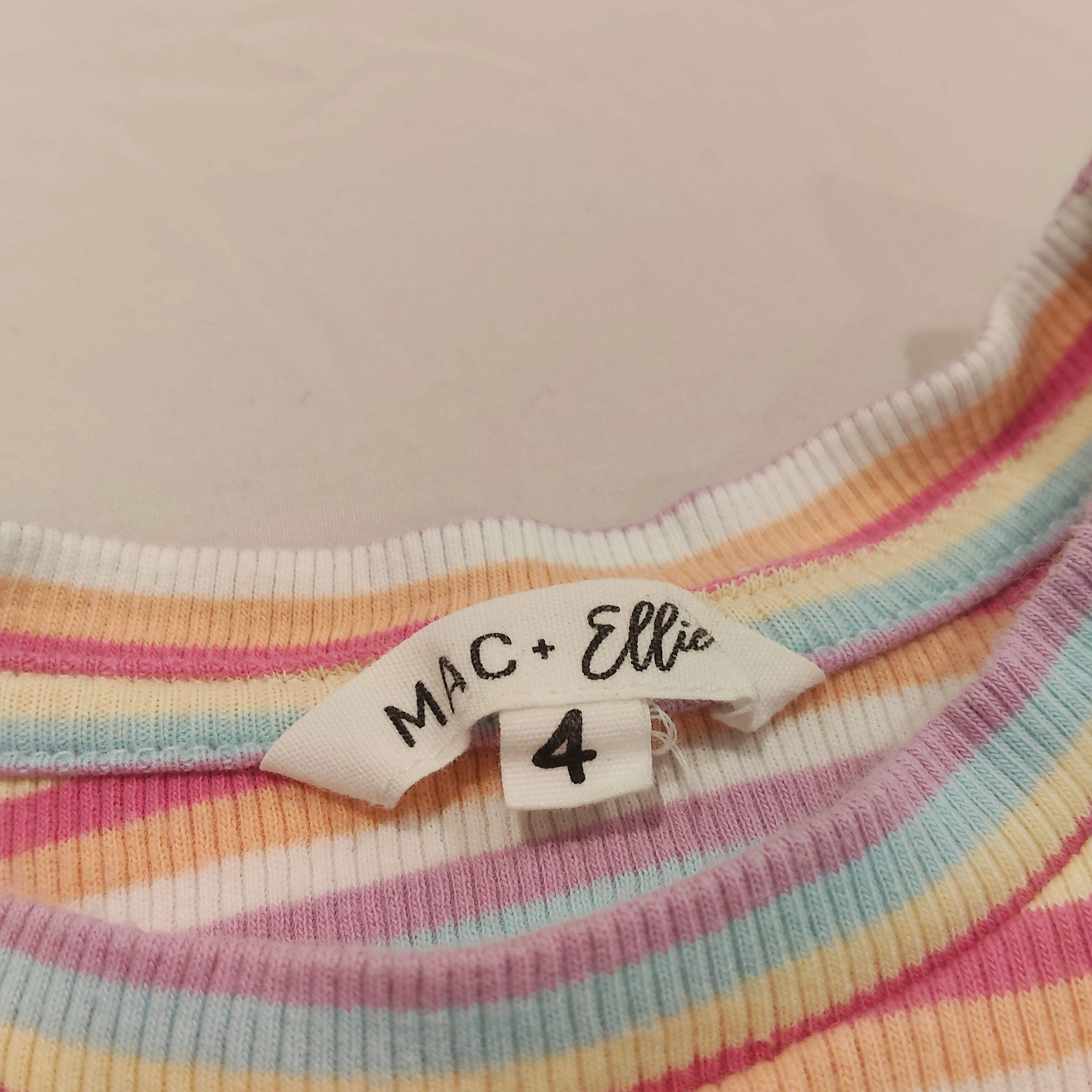 MAC + ELLIE top size 4 girls short sleeve
