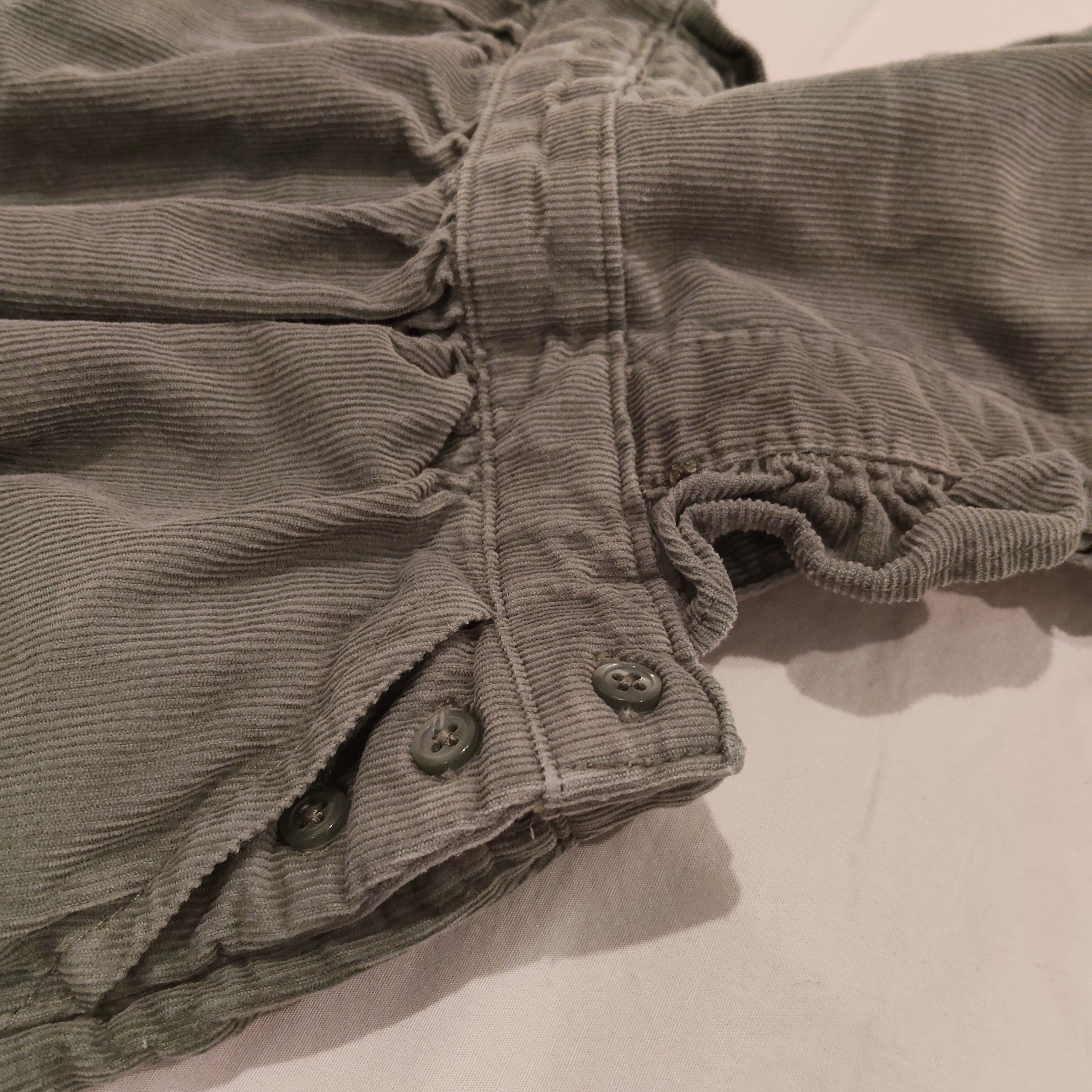 COUNTRY ROAD overall size 6-12m baby girls olive green ruffle dungarees