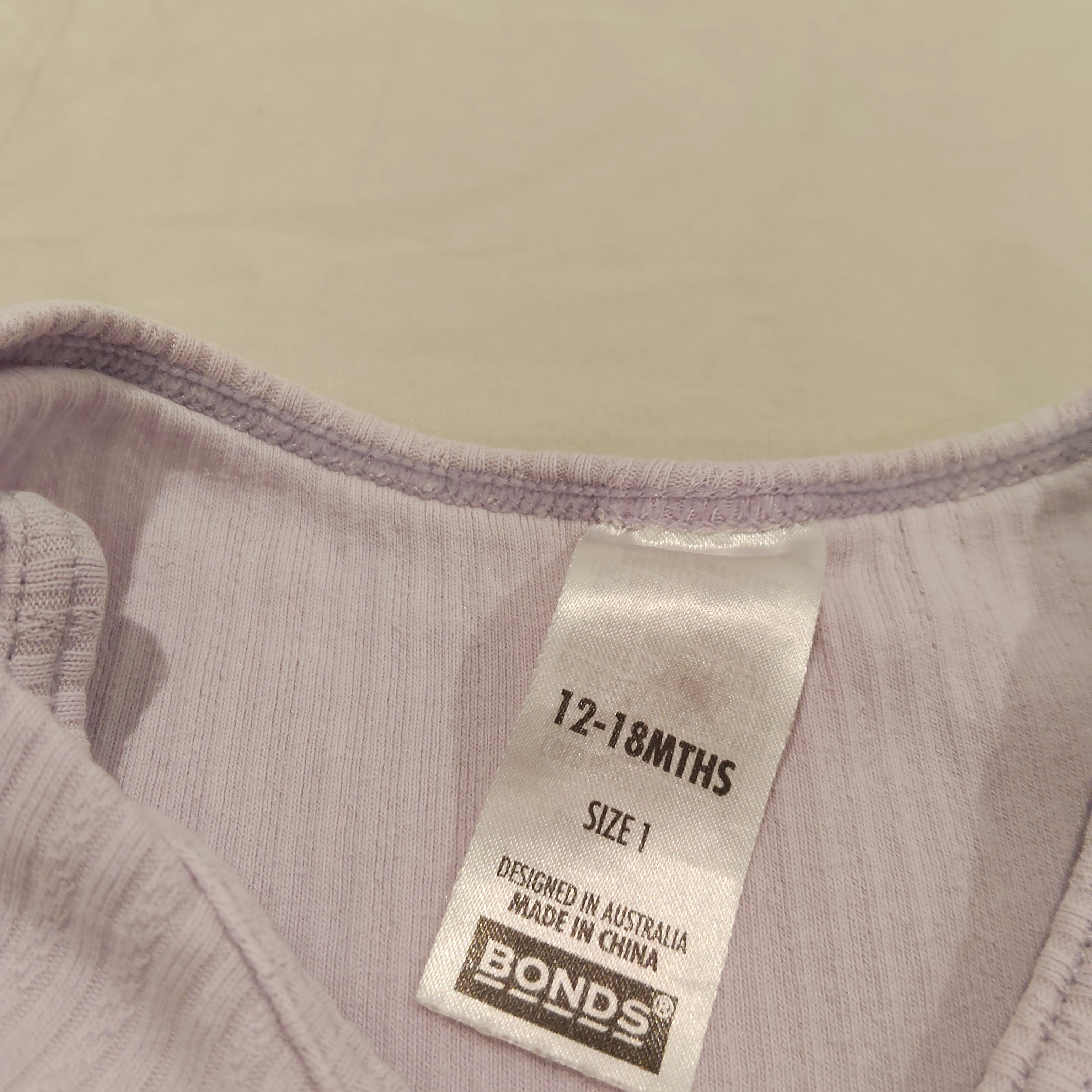 BONDS Bodysuit and Legging Set size 12-18m baby girls Lilac
