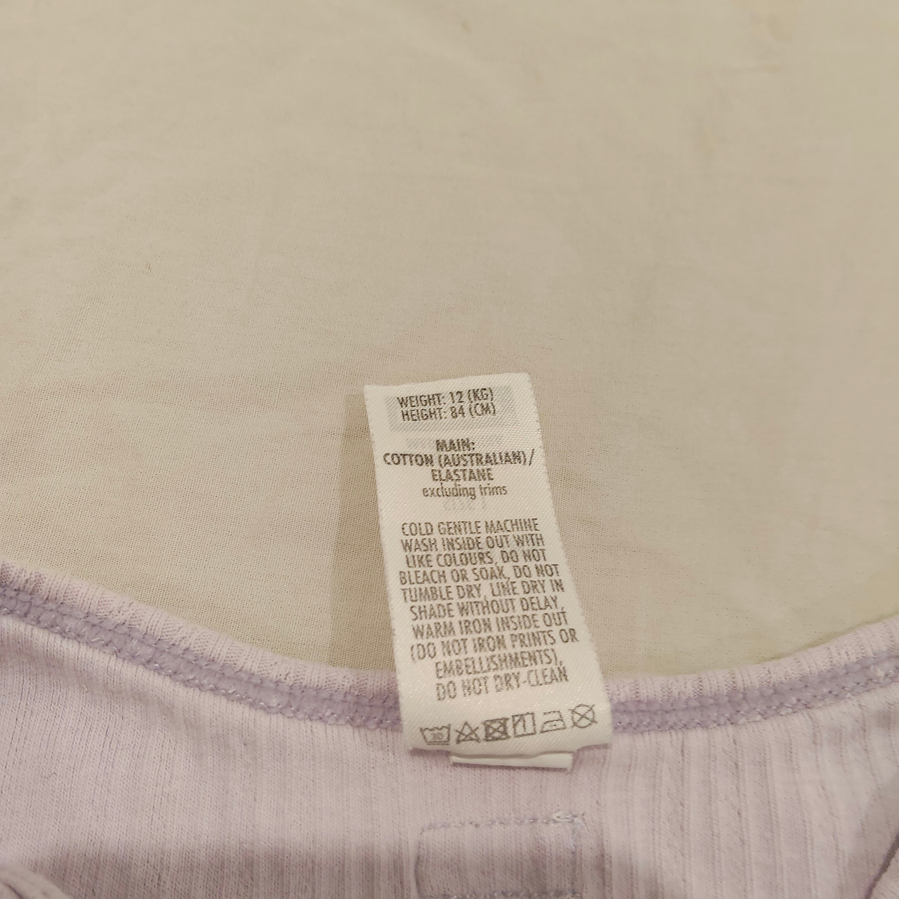 BONDS Bodysuit and Legging Set size 12-18m baby girls Lilac