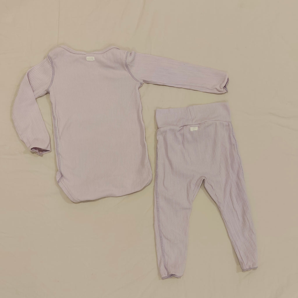 BONDS Bodysuit and Legging Set size 12-18m baby girls Lilac