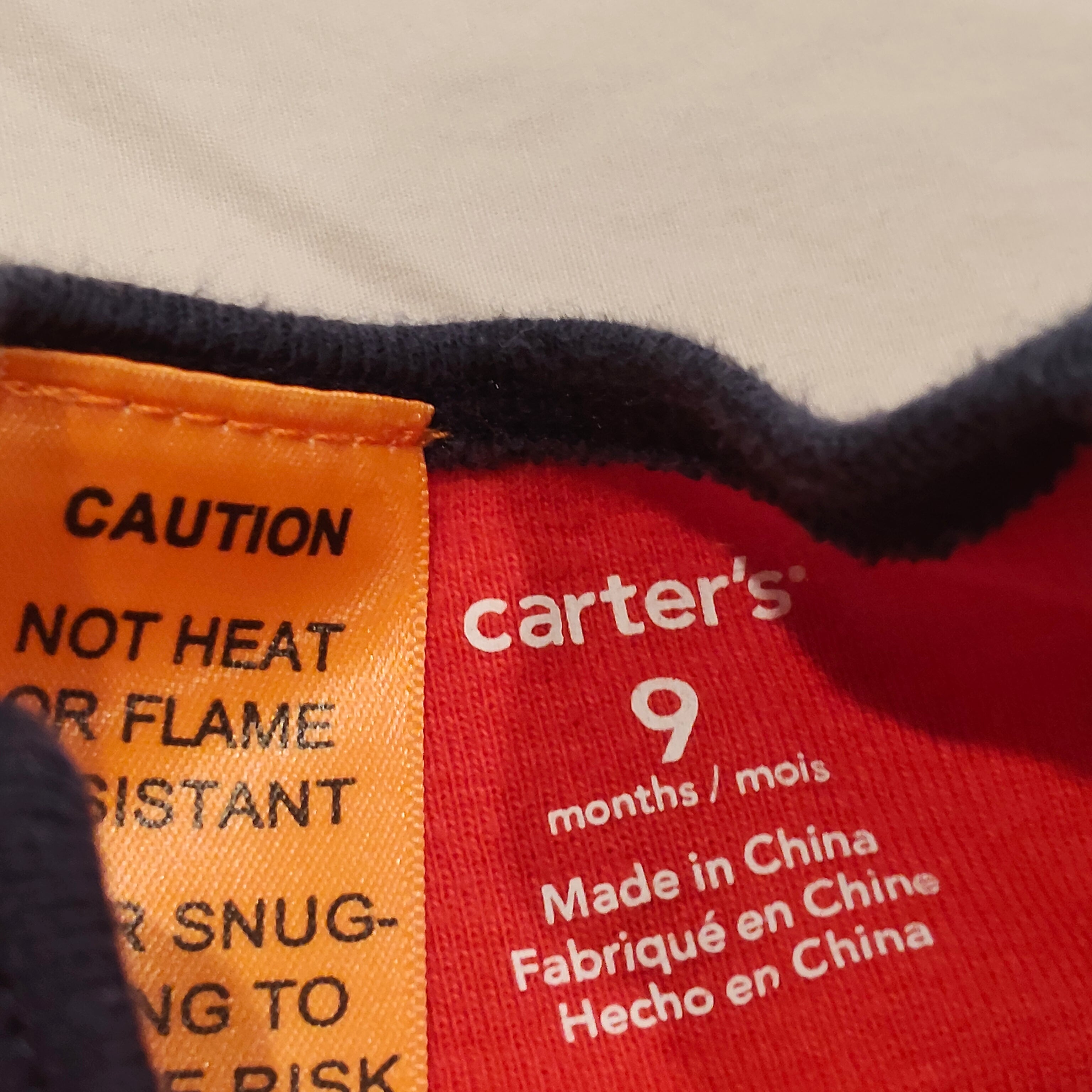 CARTER'S bodysuit size 9m baby OFF TO GRANDMA'S